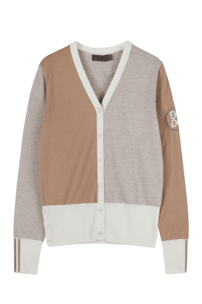 이센셜 블럭 가디건