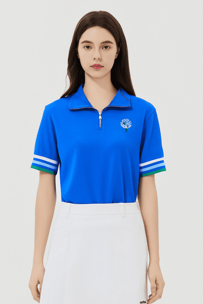 하프집업 티셔츠