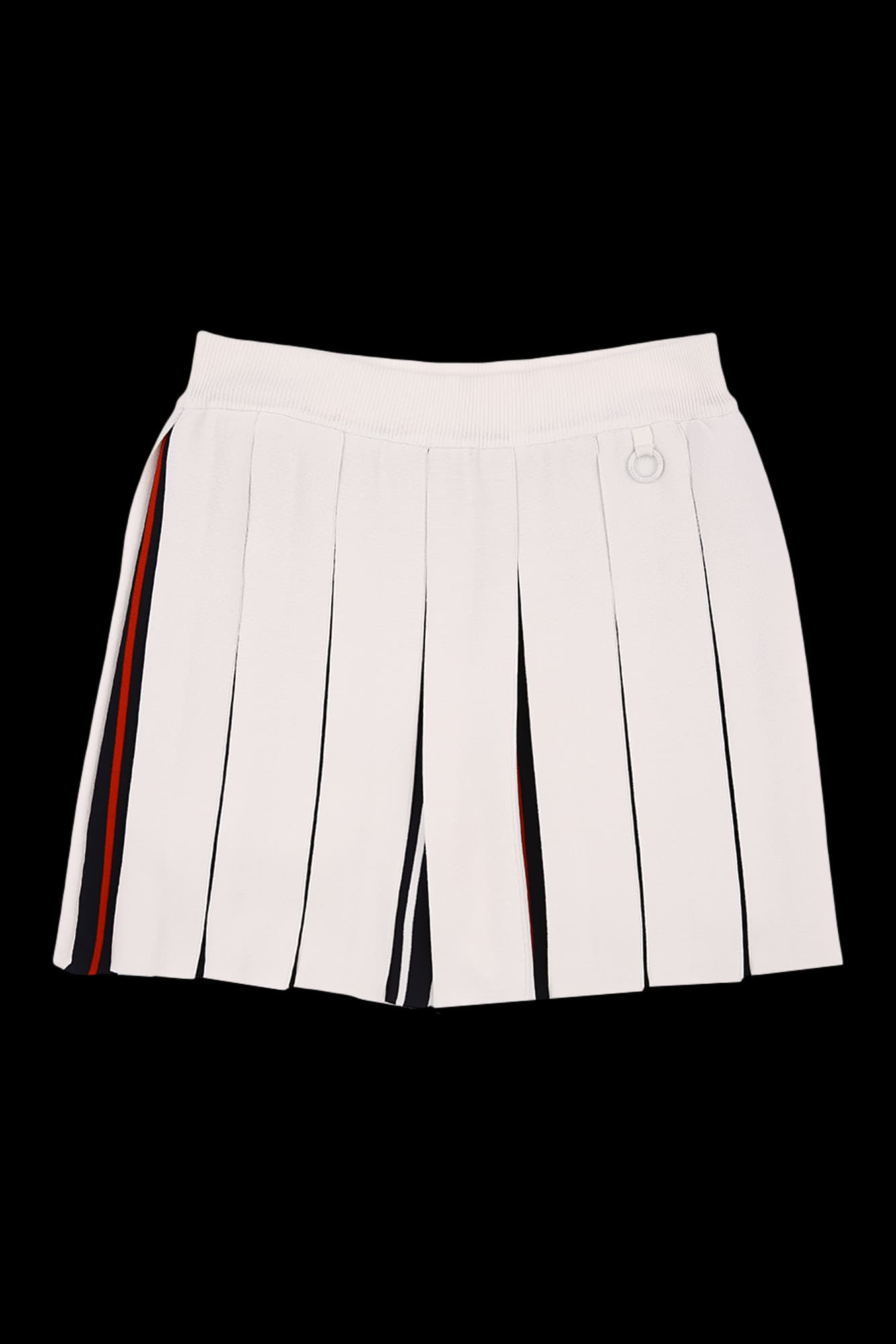 화이트 라인 큐롯 니트 스커트