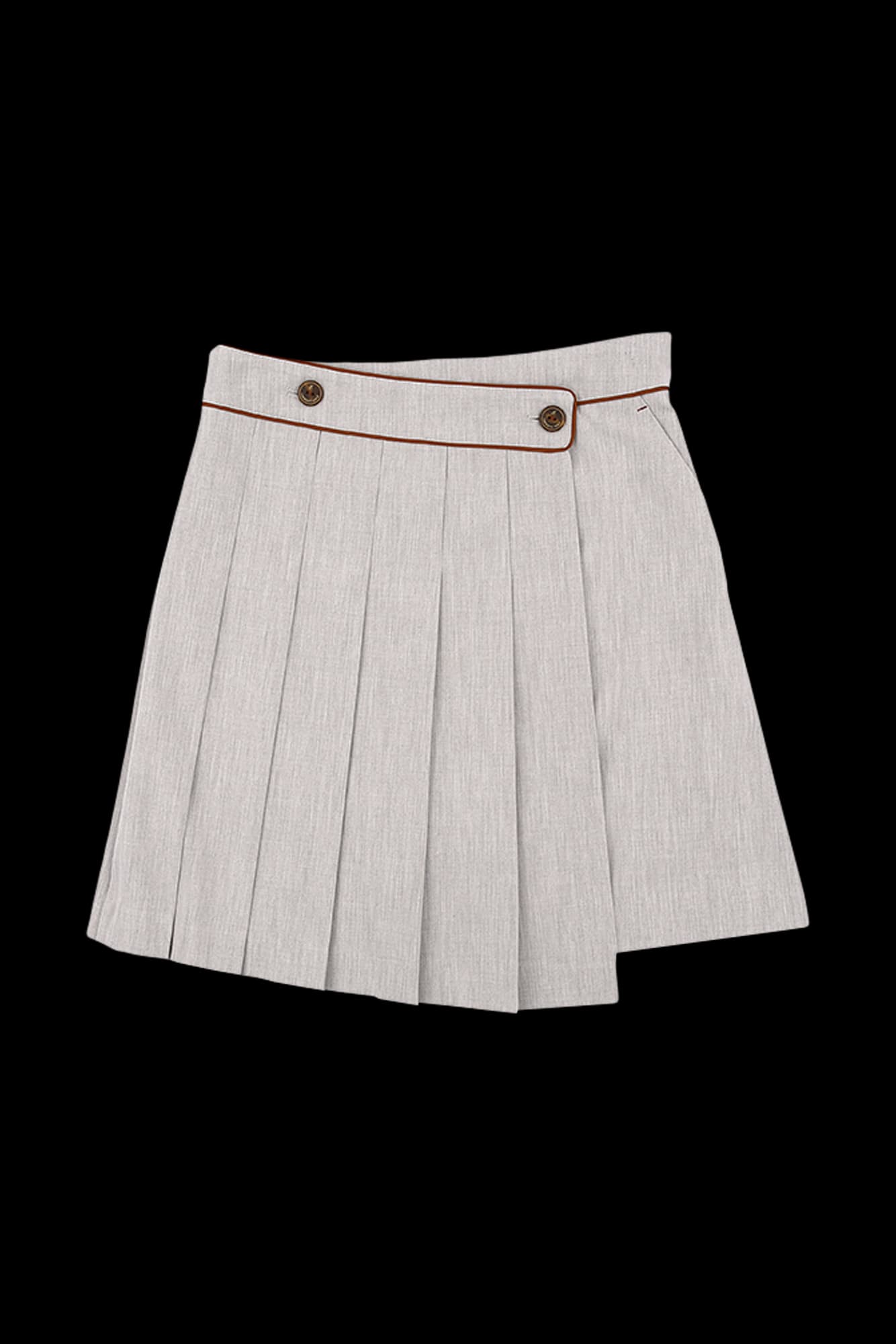 [새상품] 오블리크 플리츠 큐롯(XS)