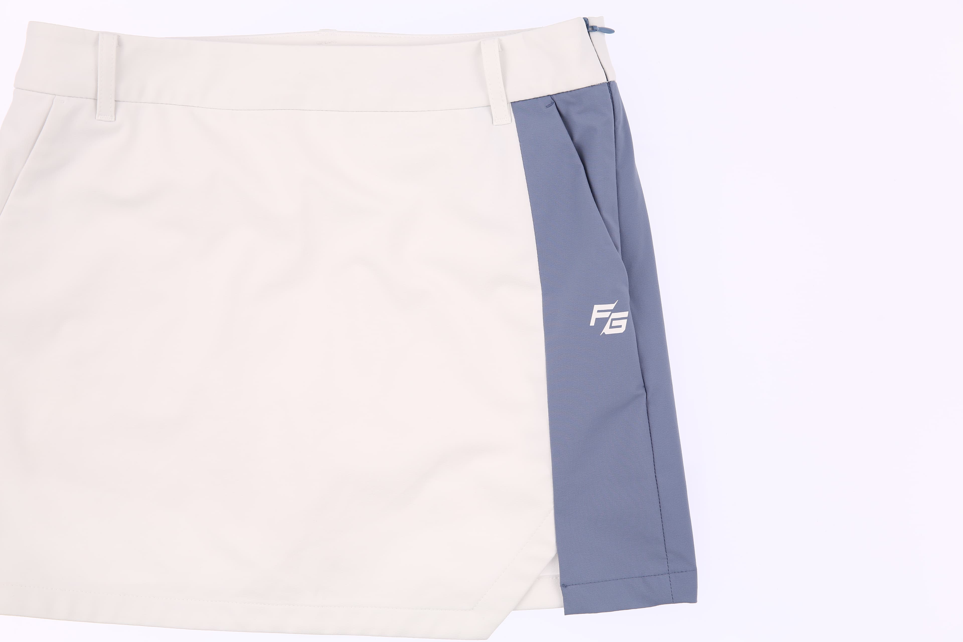 컬러배색 스커트 