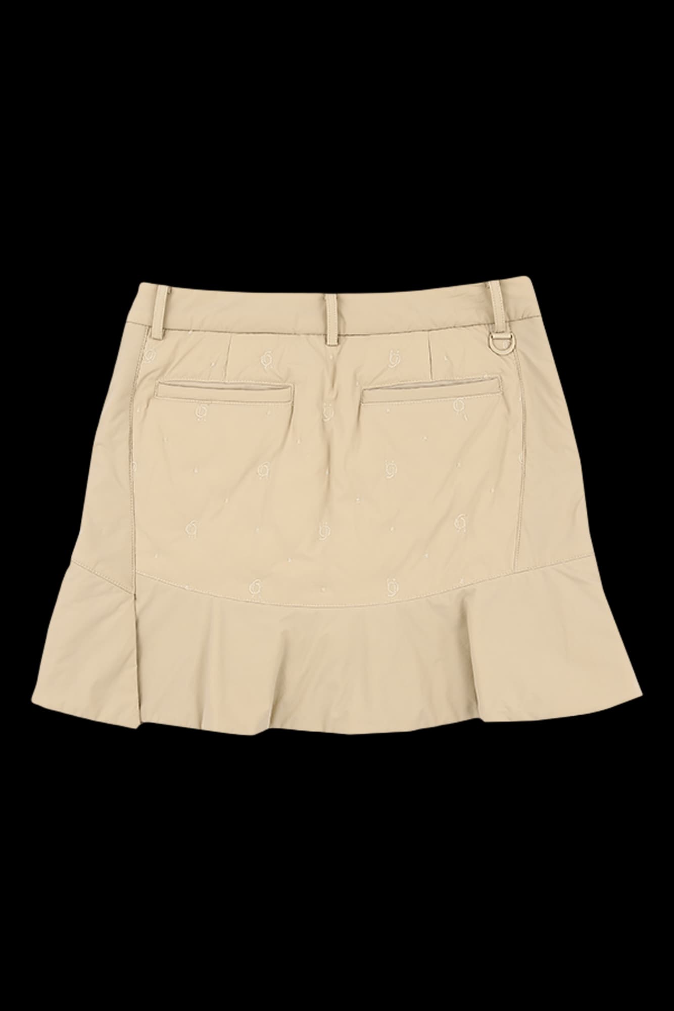 여성 밑단변형 자수포인트 패딩큐롯