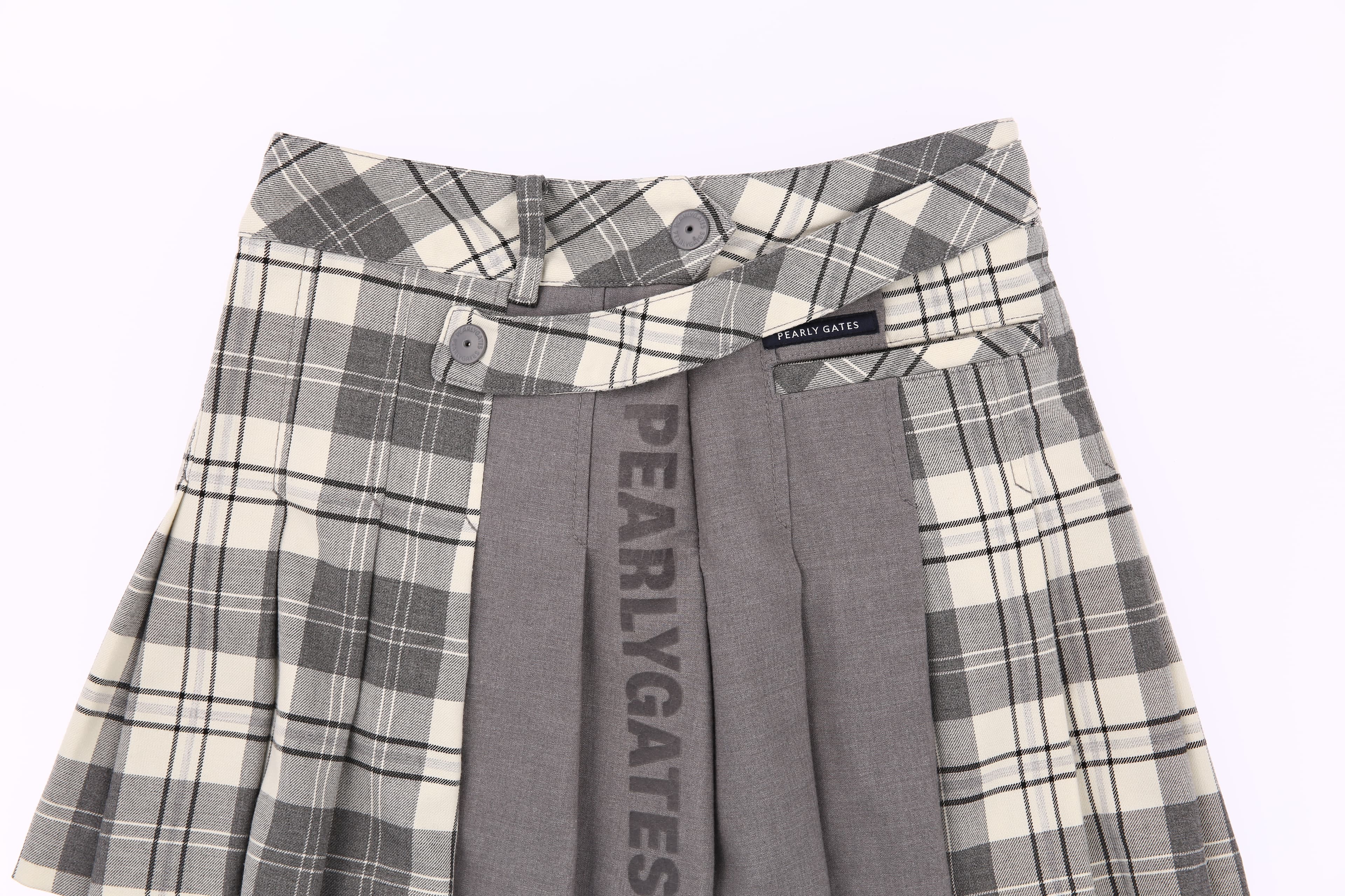 포켓 플리츠 큐롯 스커트