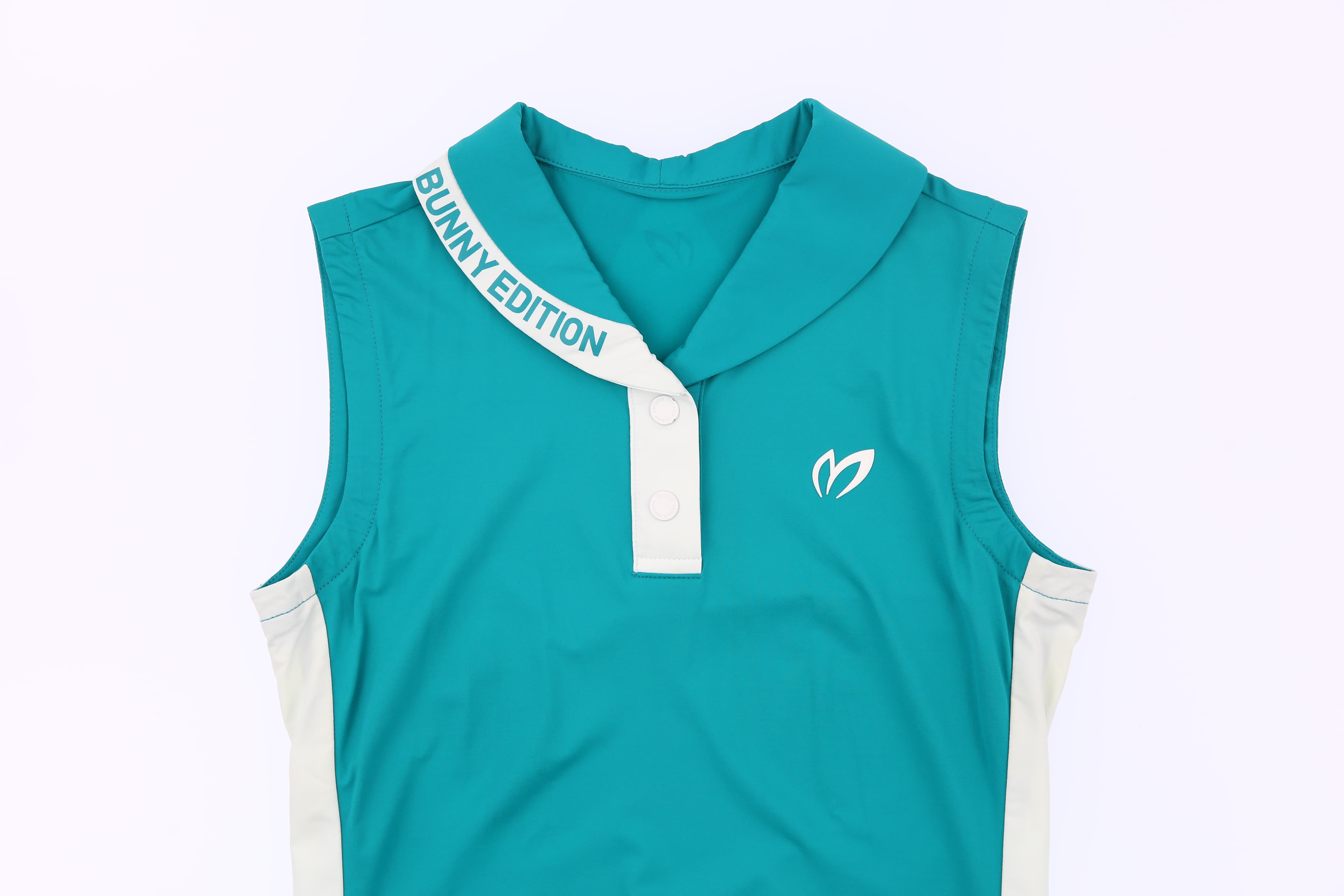 컬러 믹스 라운드 칼라 탑