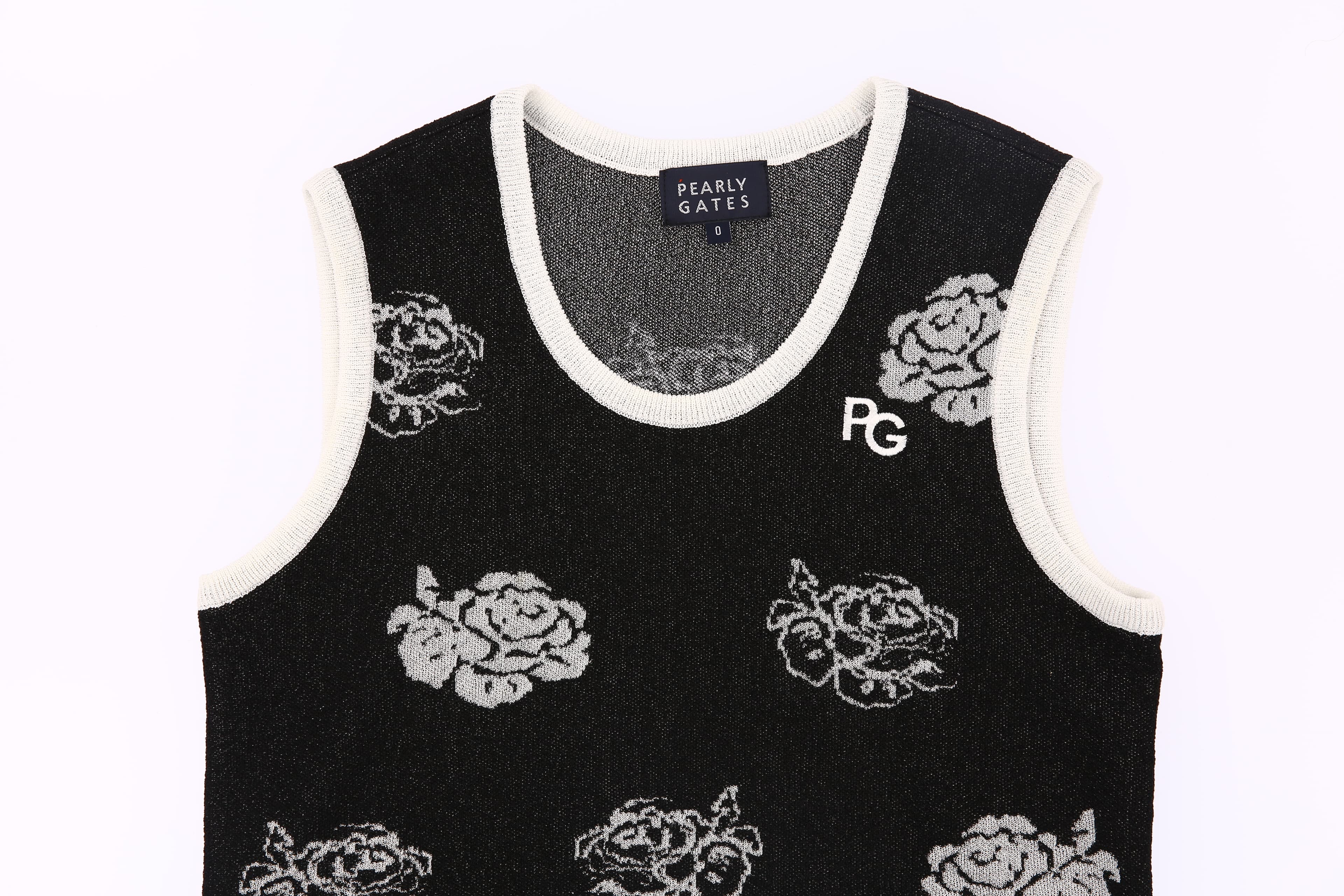 여성 플로럴 자카드 니