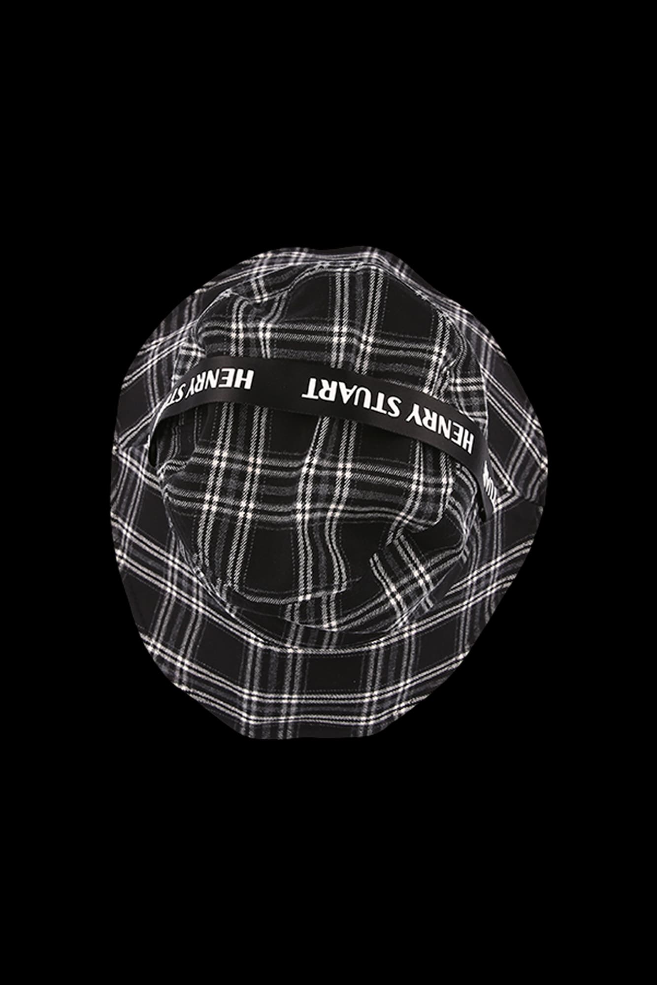 [새상품]체크패턴 스트링 버킷햇