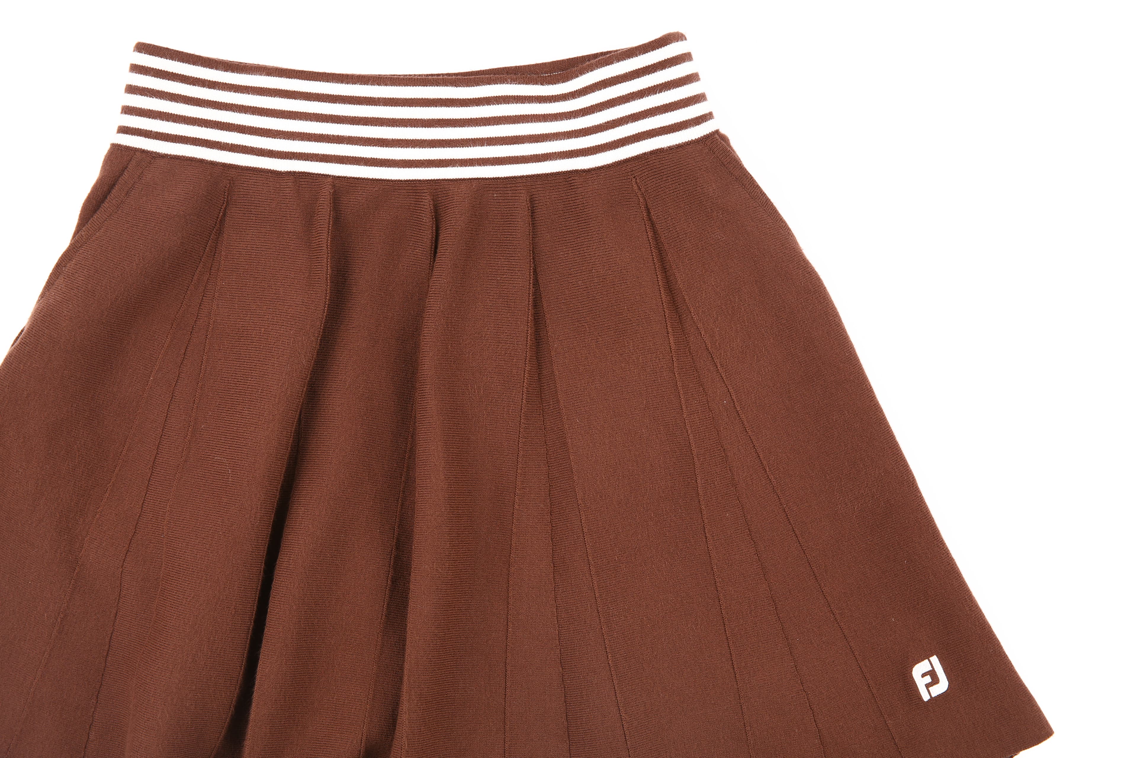 버건디 허리 밴딩스커트