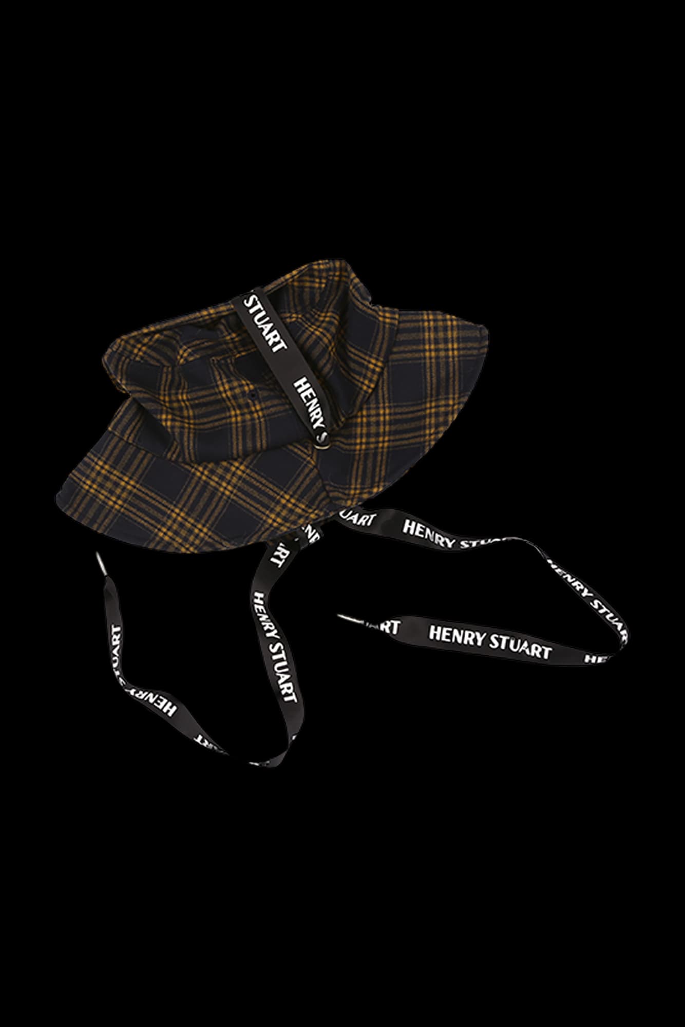 [새상품]체크패턴 스트링 버킷햇