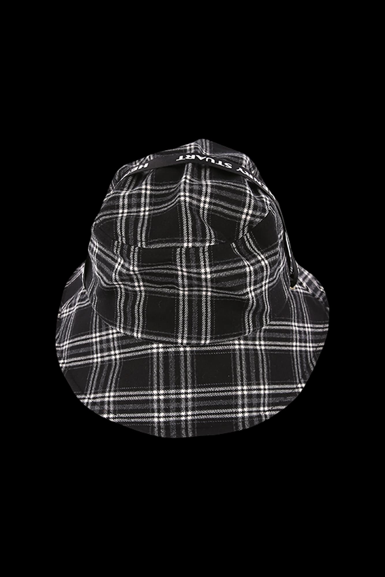 [새상품]체크패턴 스트링 버킷햇