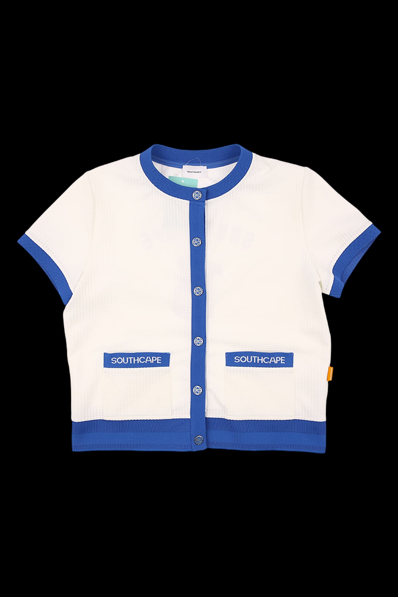 와플 컬러 라인 가디건