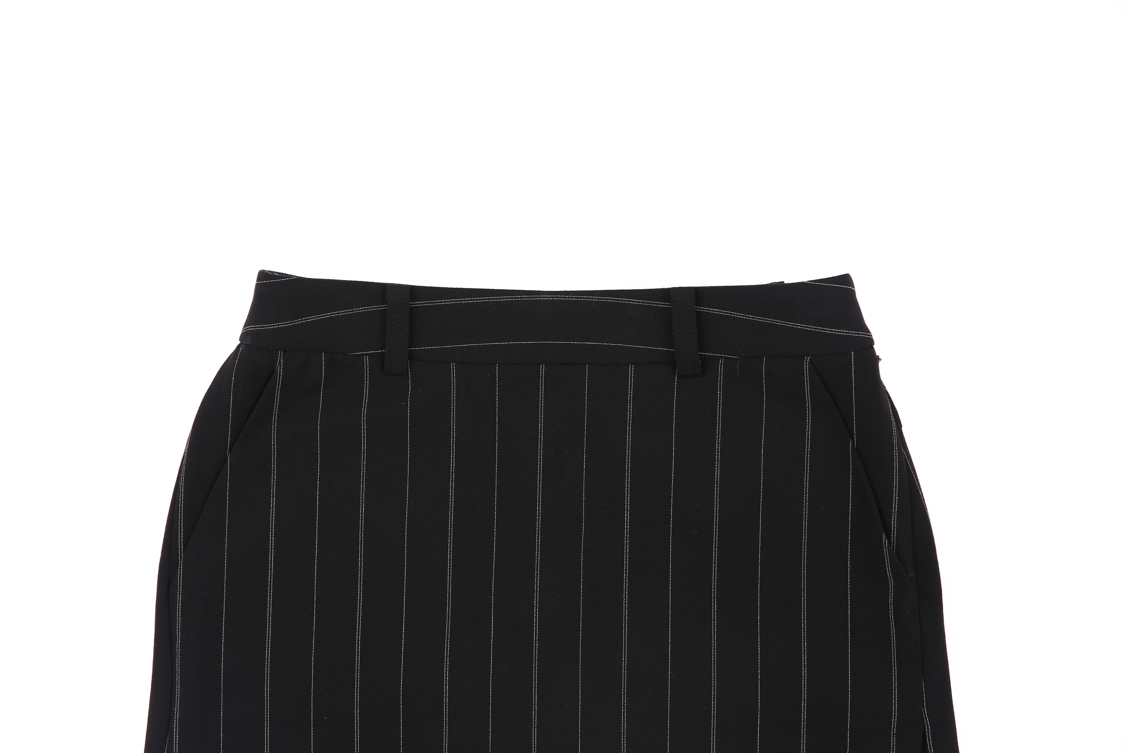 스트라이프 H 스커트