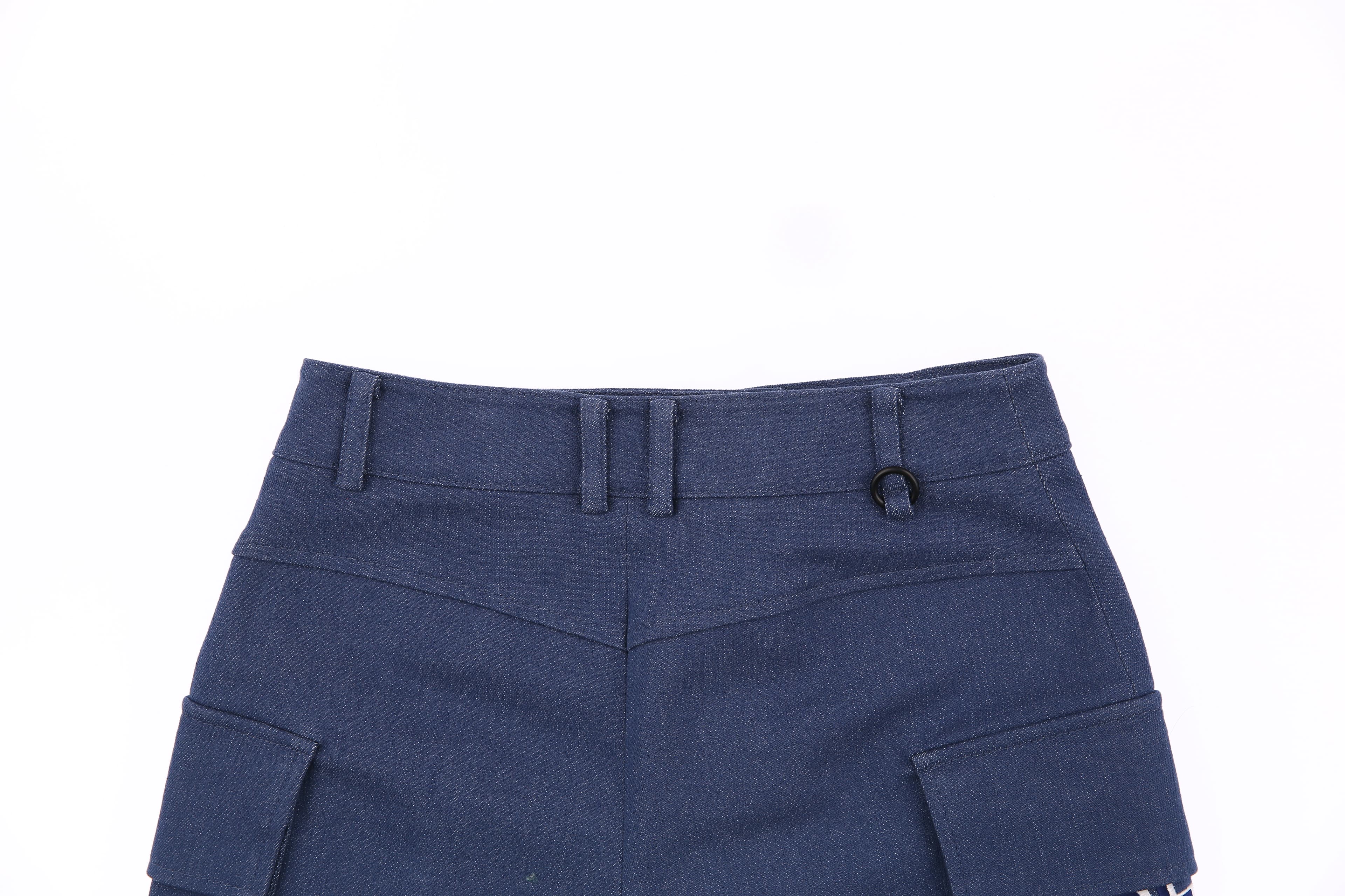 A라인 데님 쇼츠