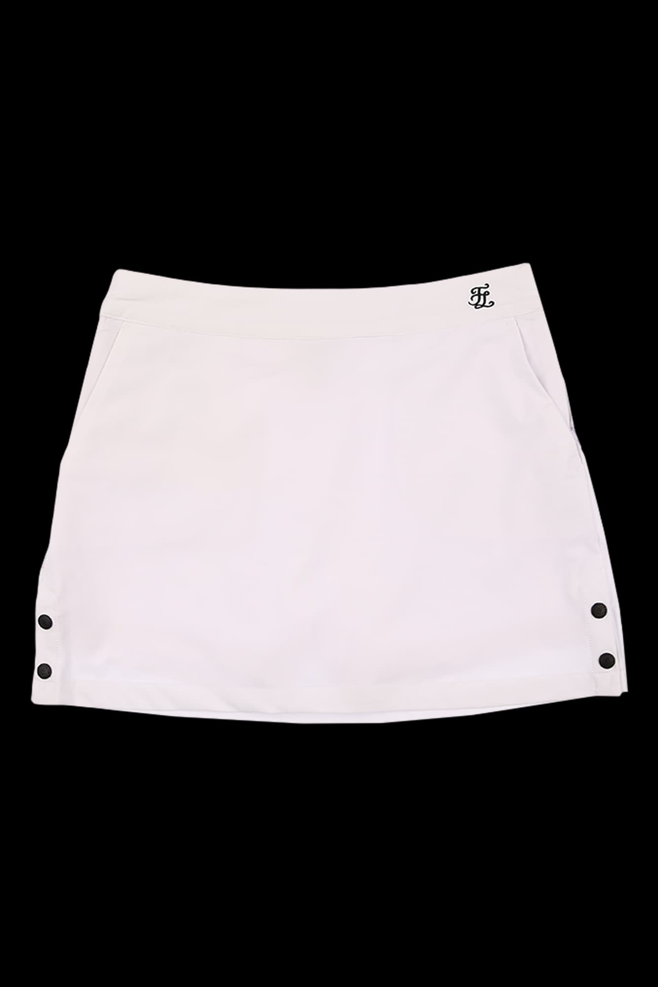 [새상품] 화이트 포켓 플레어 스커트