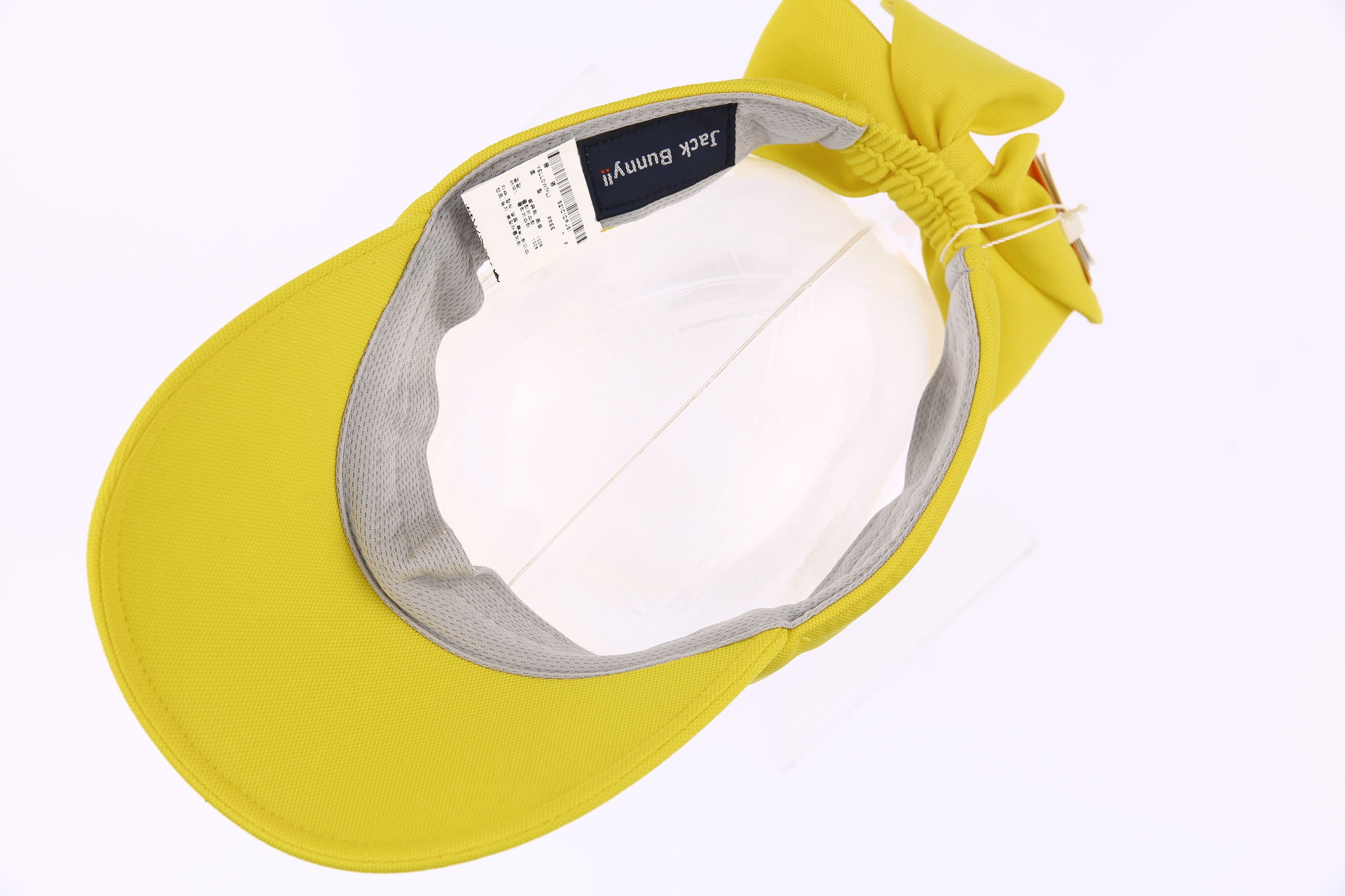 잭바니 로고 자수 백 리본 썬바이저