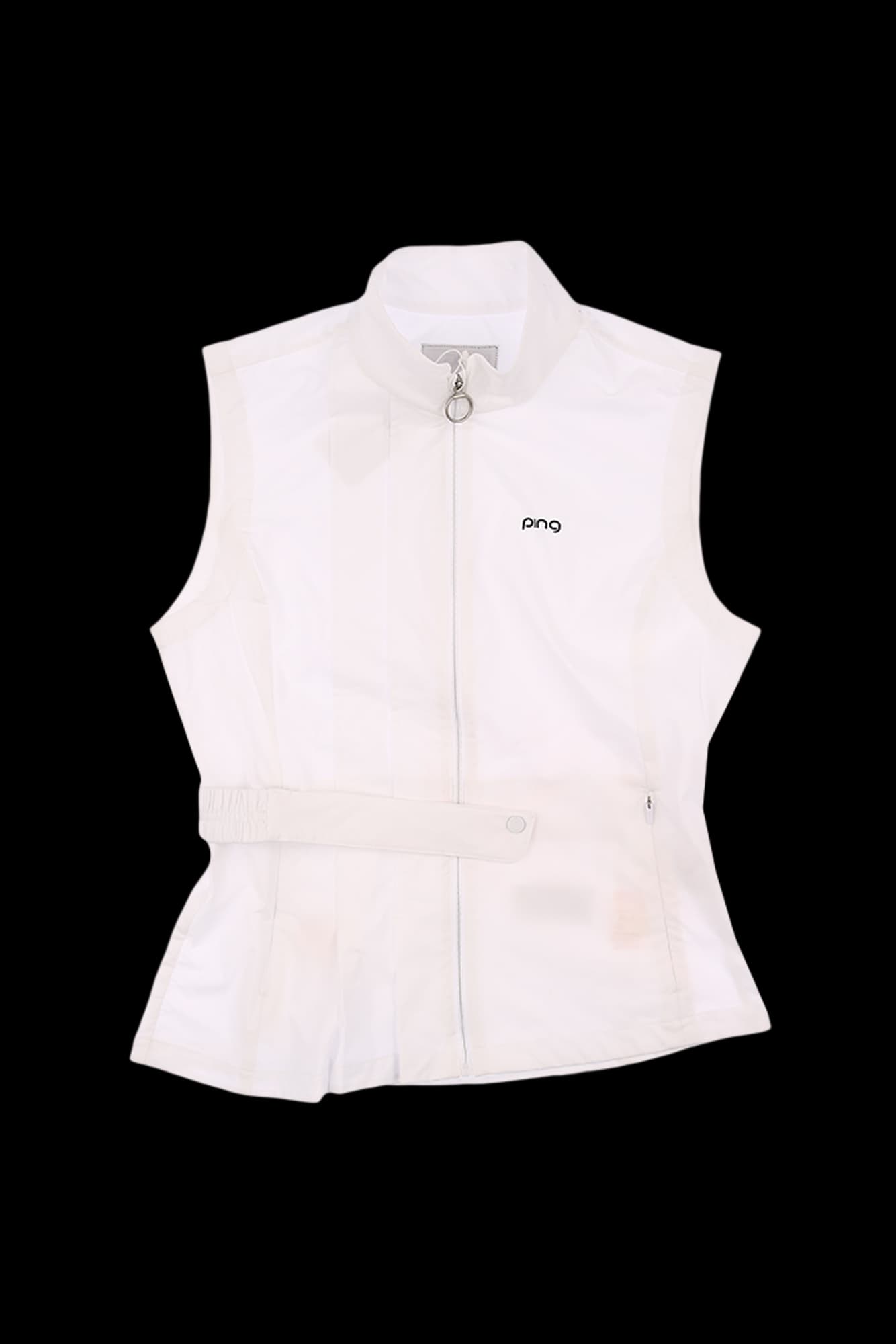 [새상품] 여성 허리 포인트 점퍼 베스트