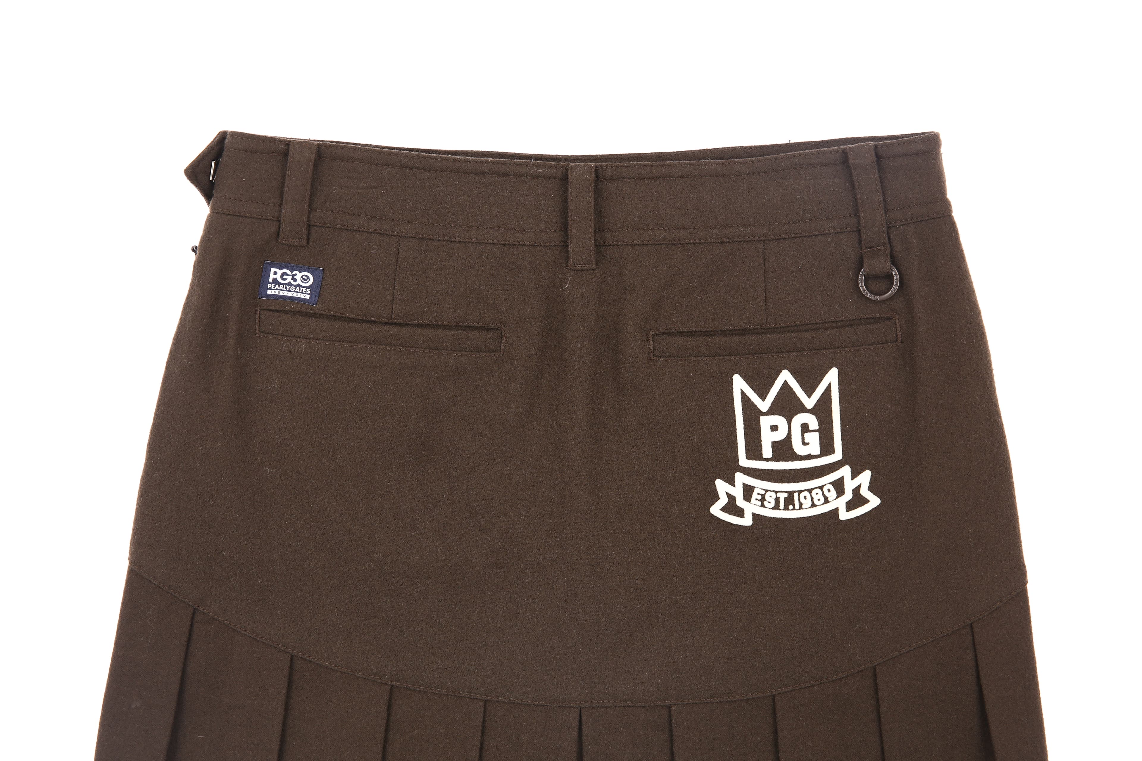 사선라인 큐롯 스커트