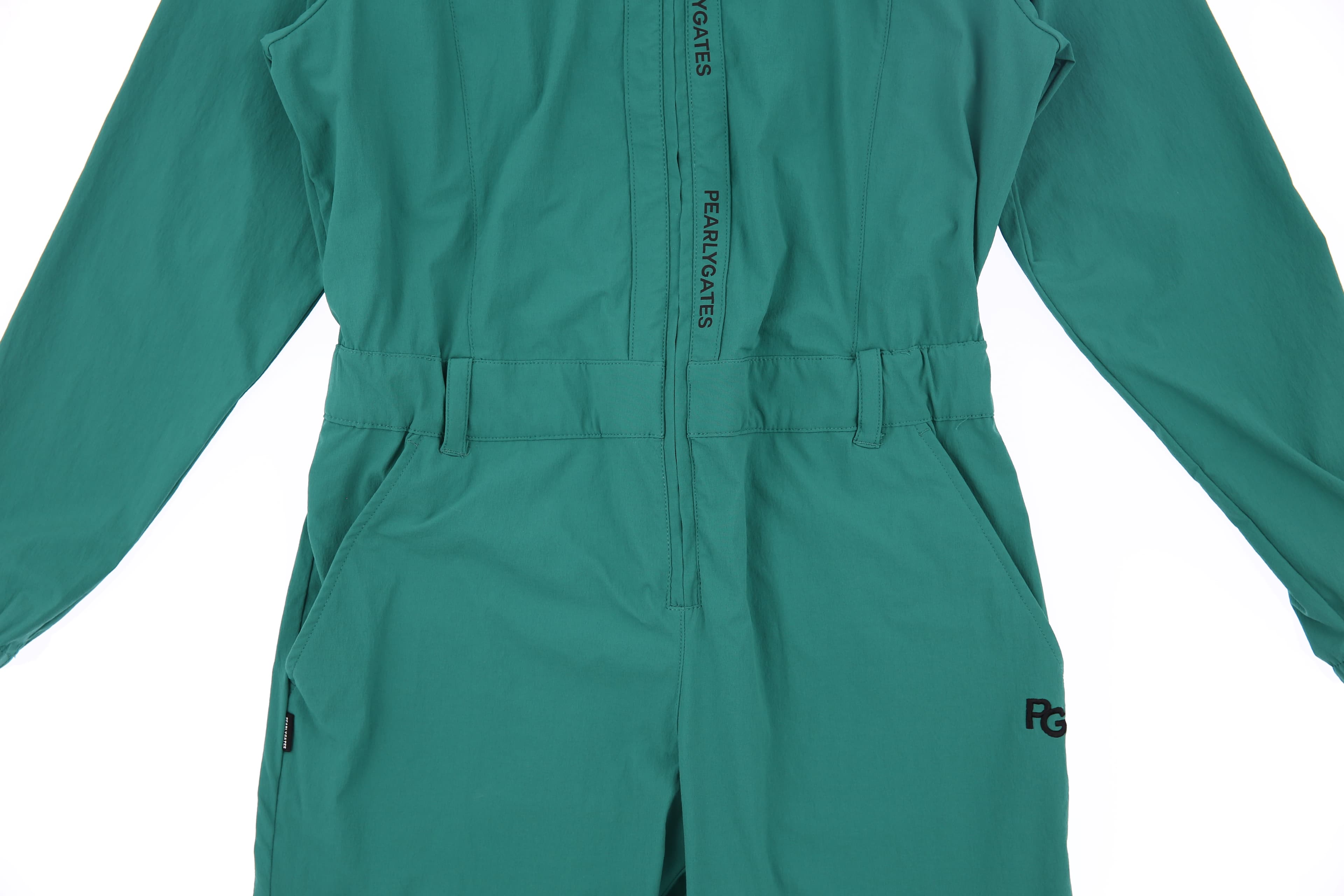 프리팅 밴딩넥 점프수트 