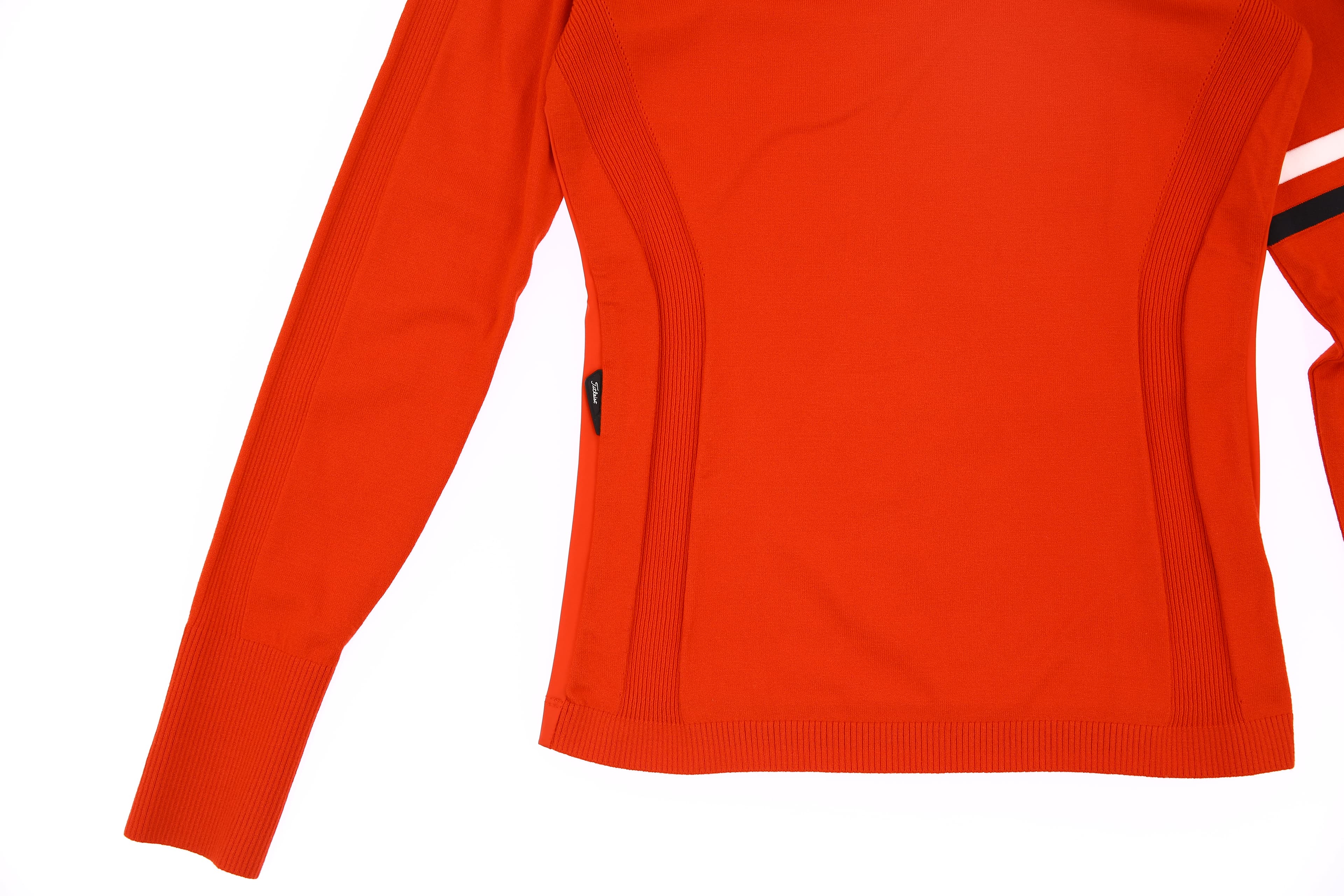 변형 카라 하이브리드 니트 티셔츠