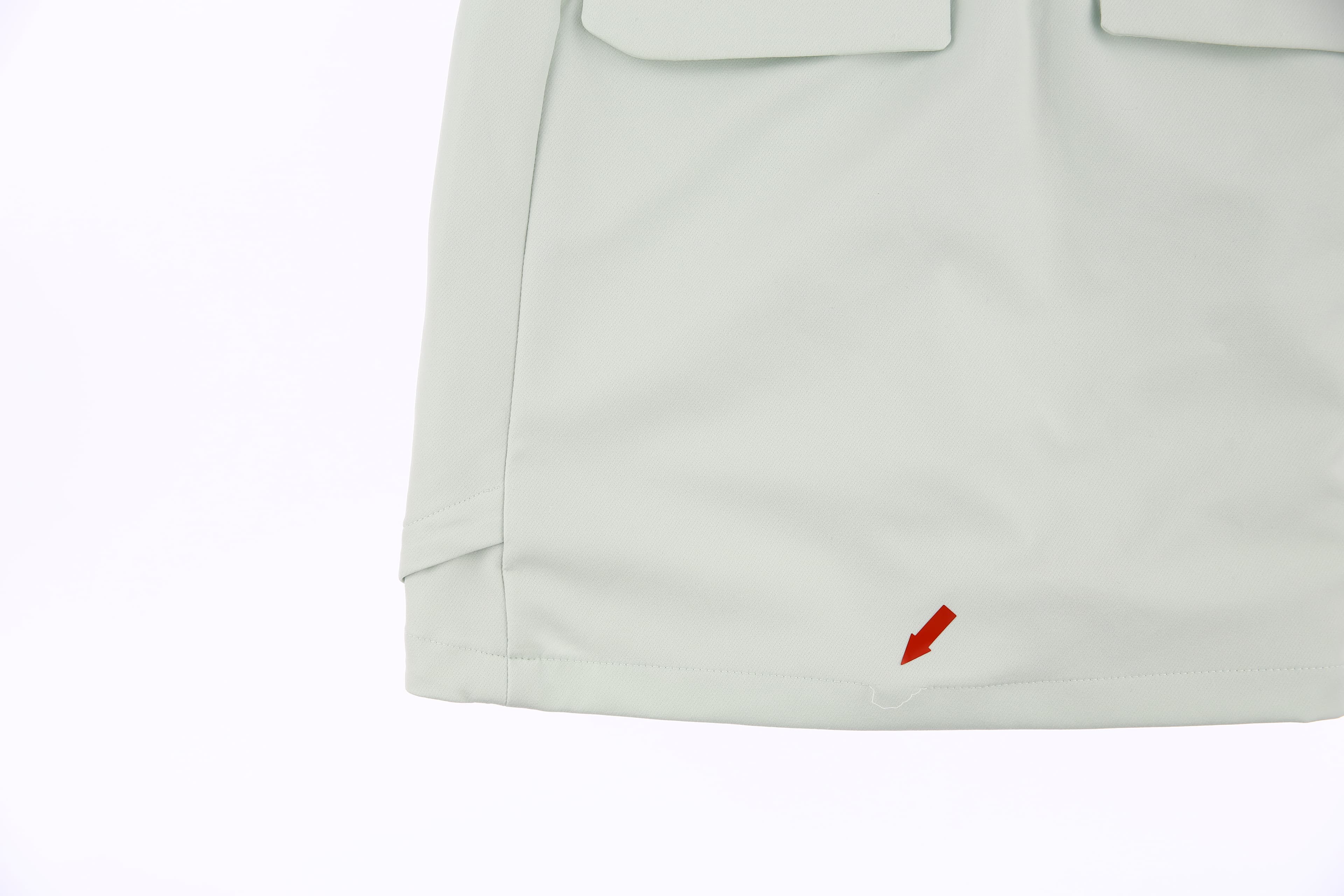 배색 큐롯 스커트