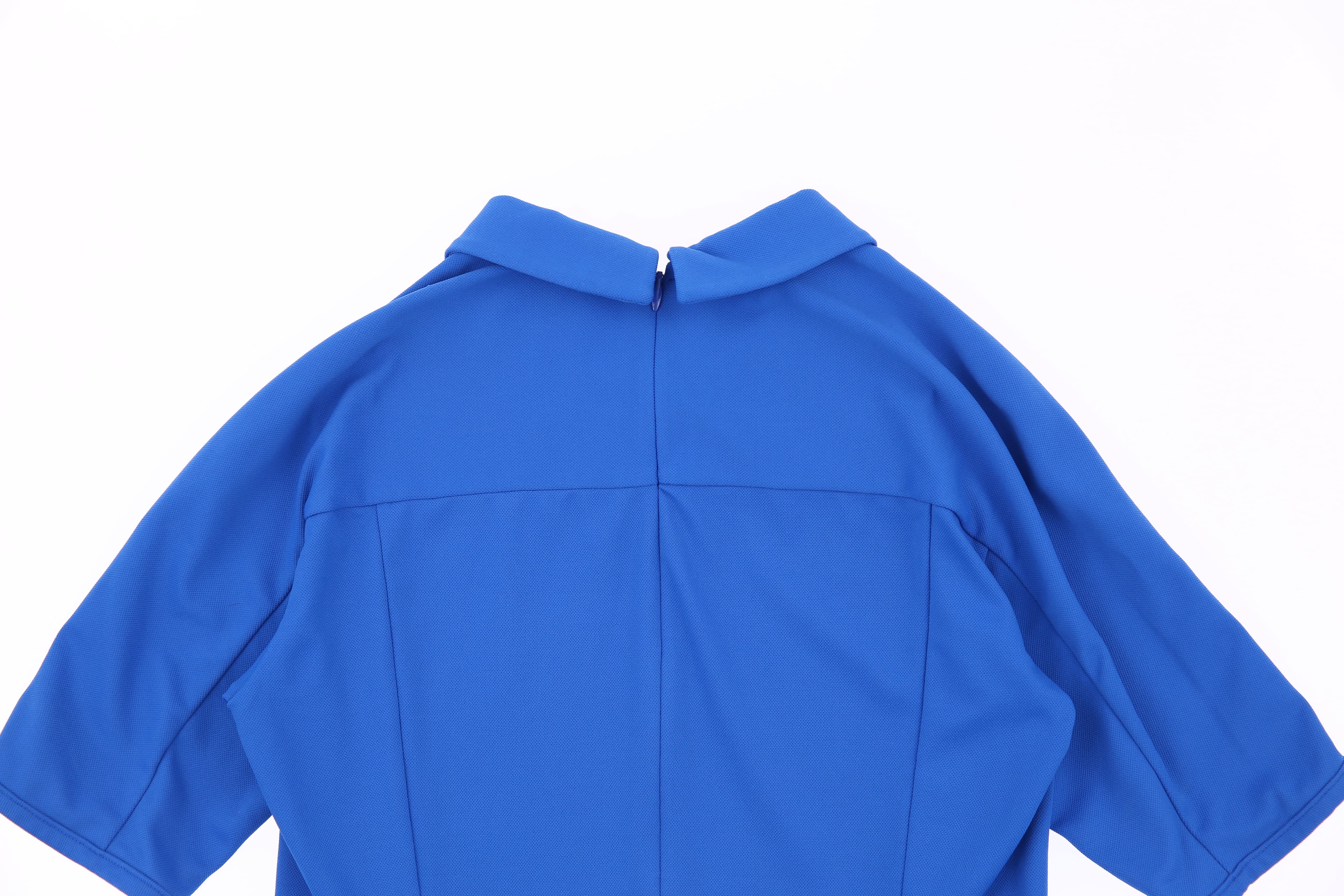 피케 플리츠 드레스