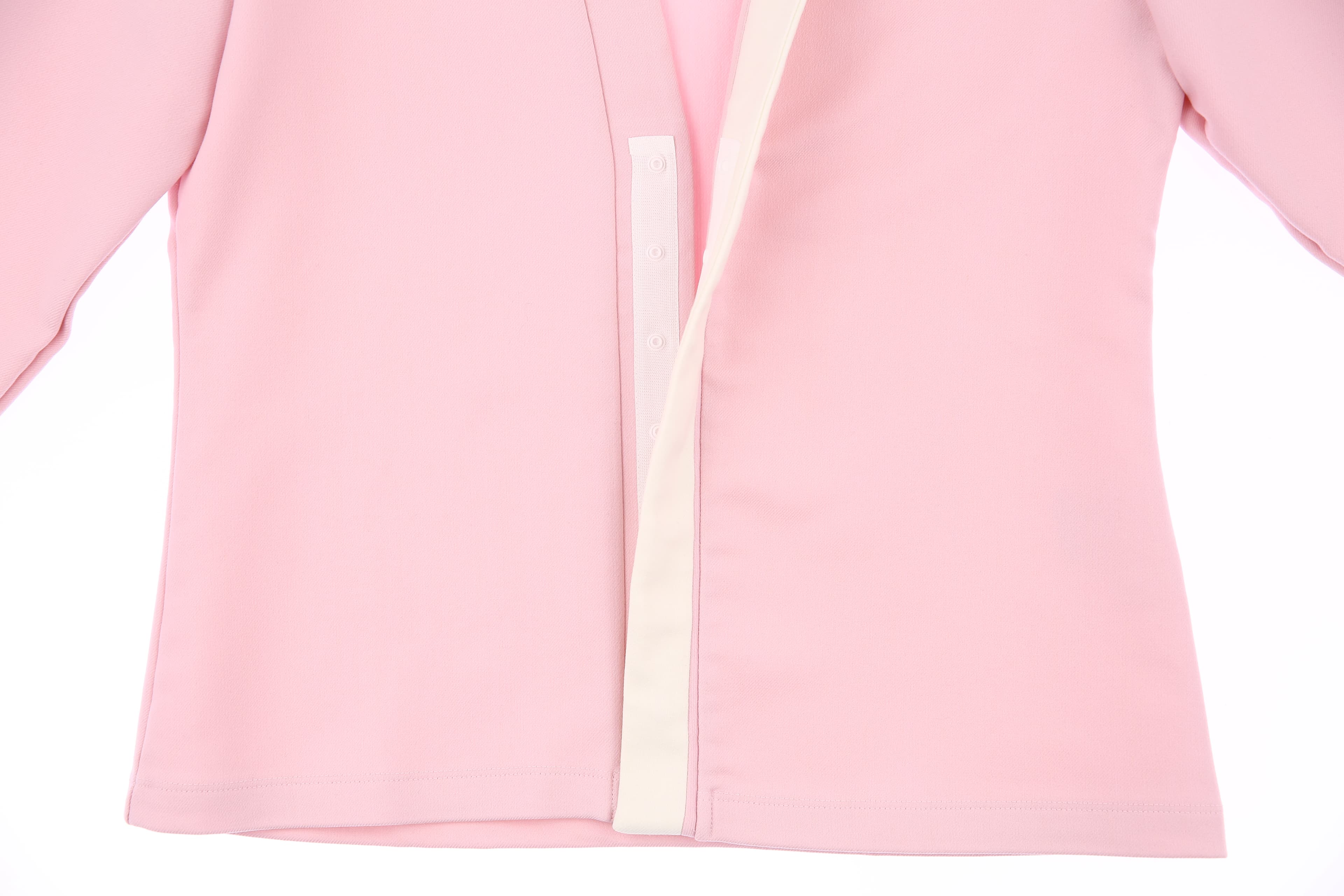 여성 화이트 배색 가디건