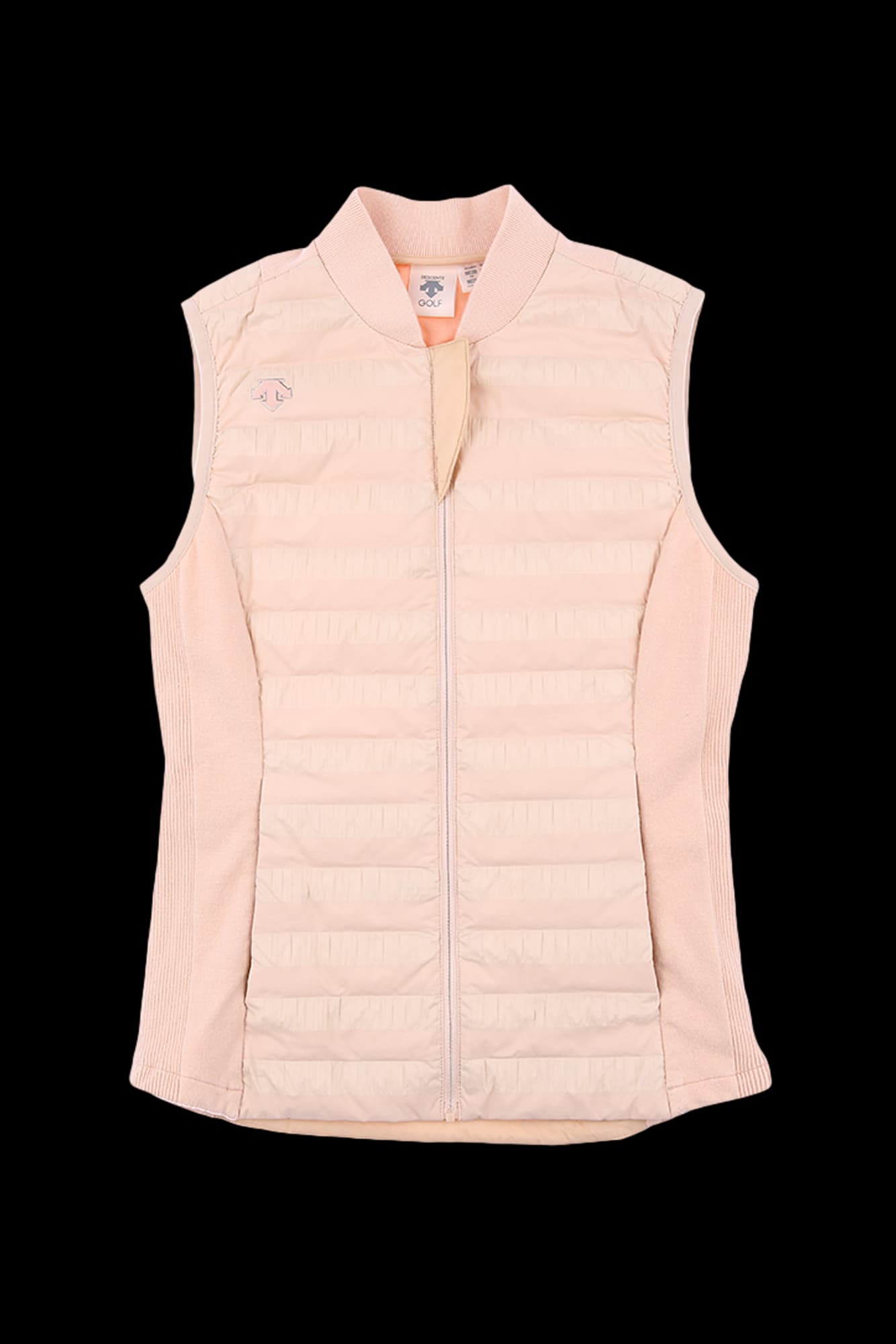 사이드 립조직 패딩 베스트