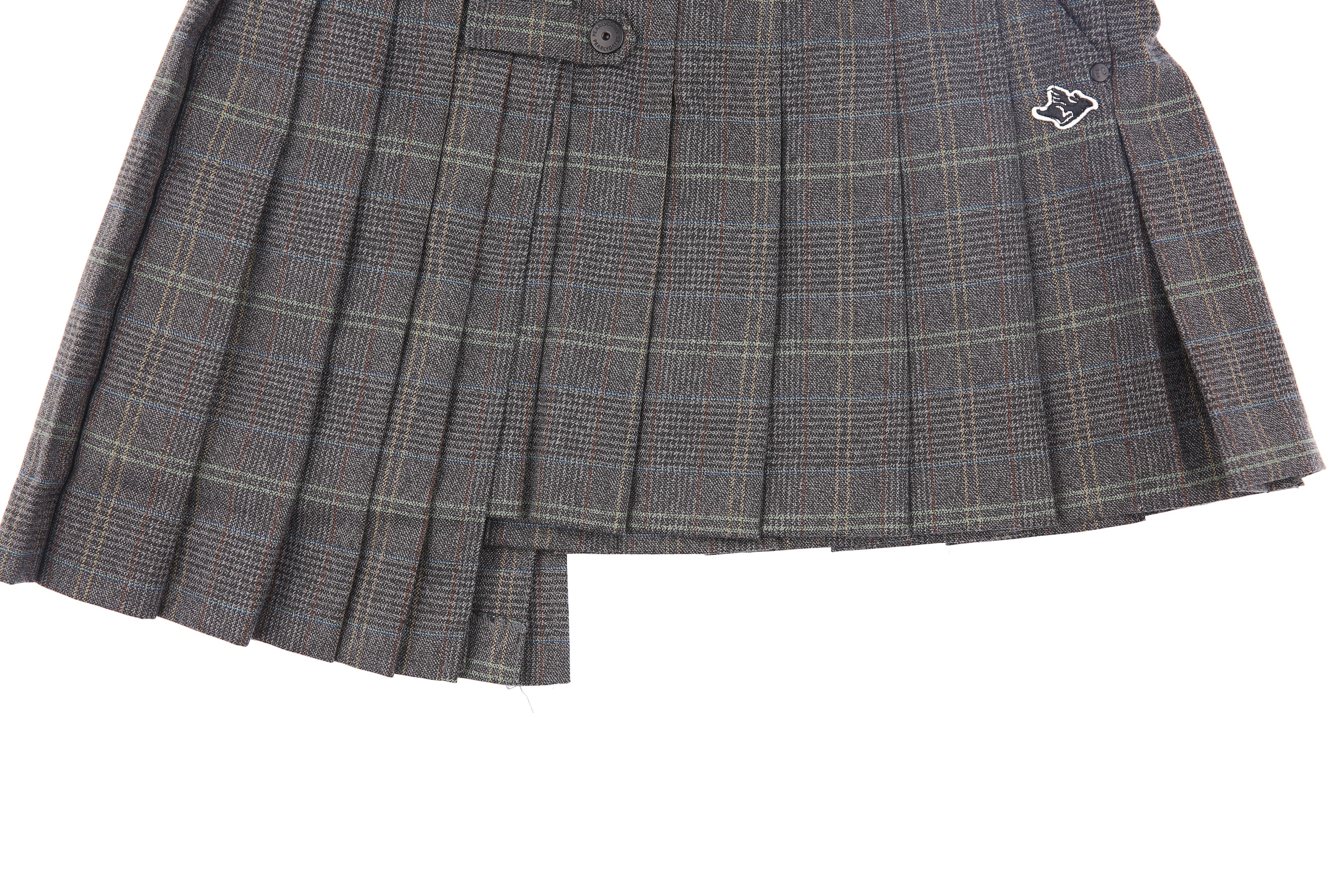 체크 패턴 스커트