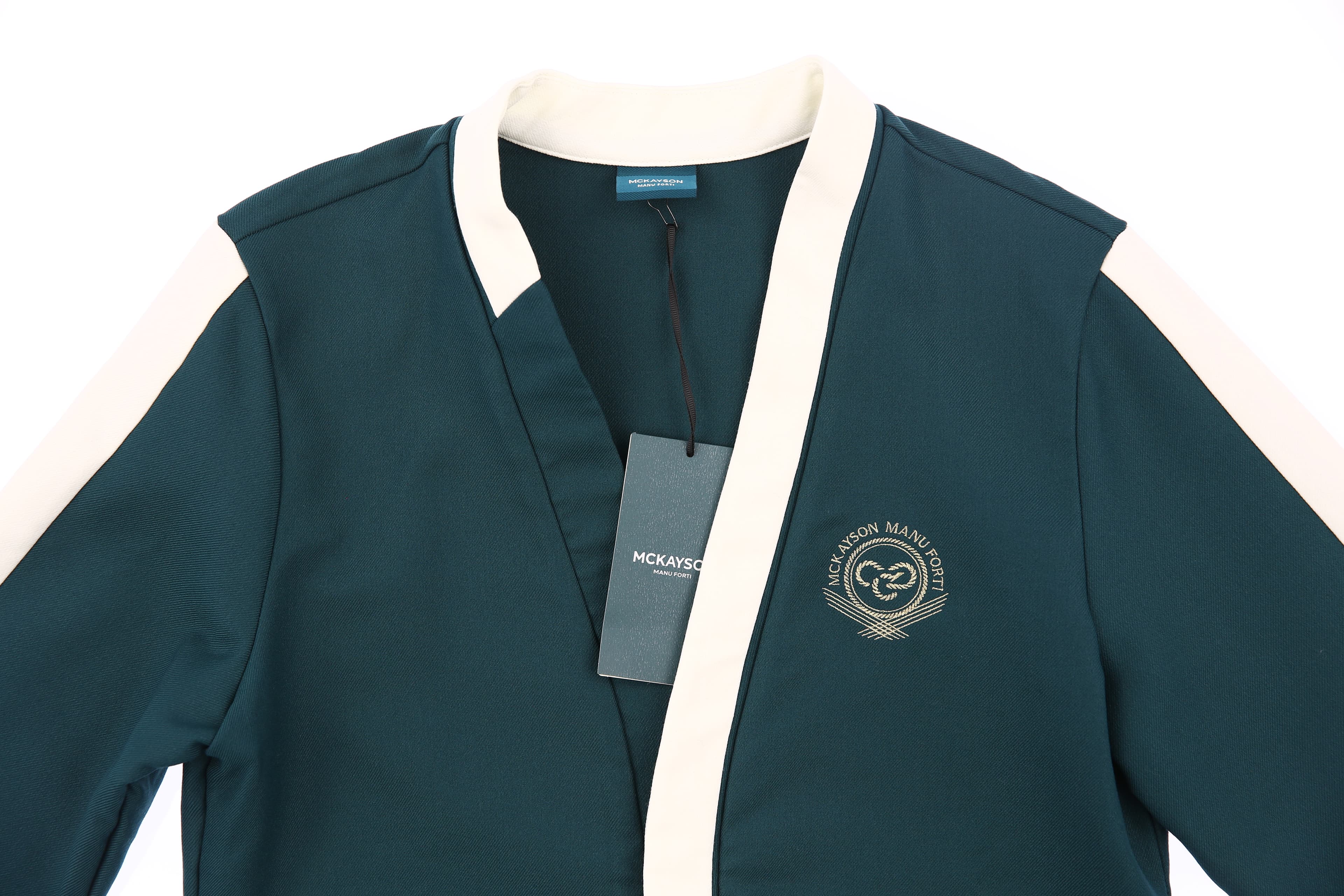 [새상품]화이트 배색 가디건