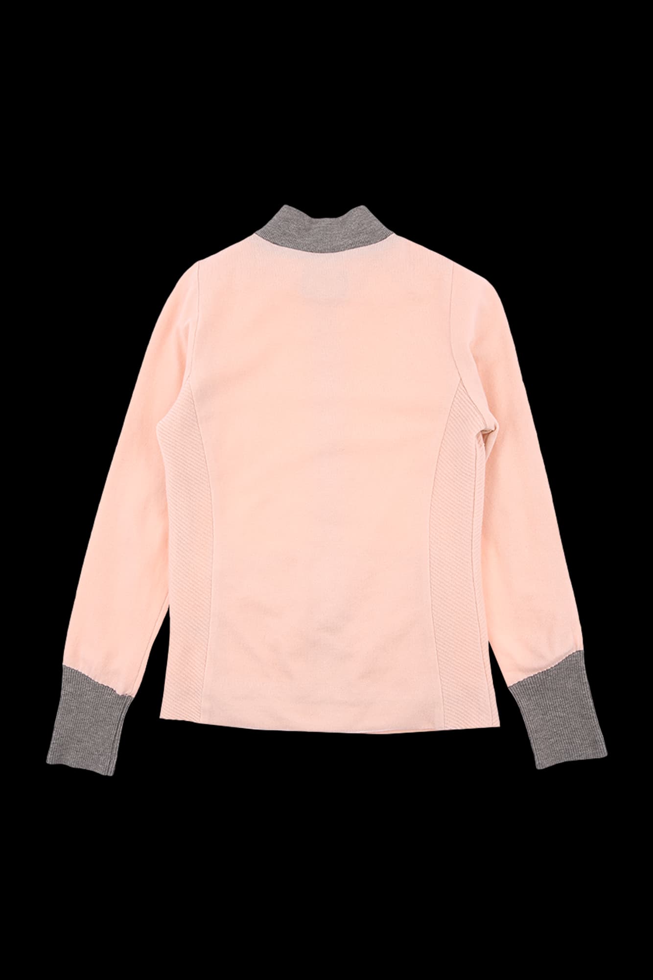 하이넥 니트 집업 