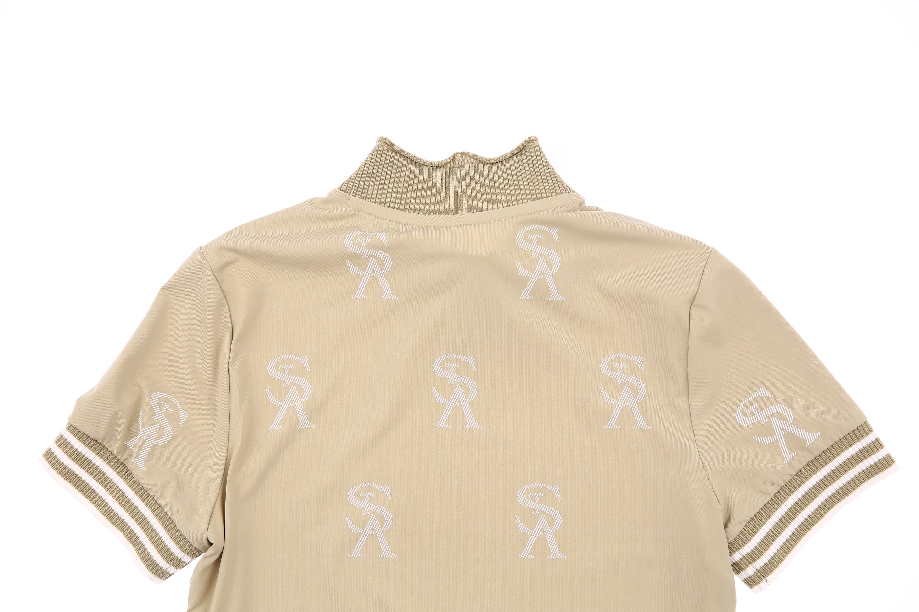 STA 로고 소매라인 스판 반팔