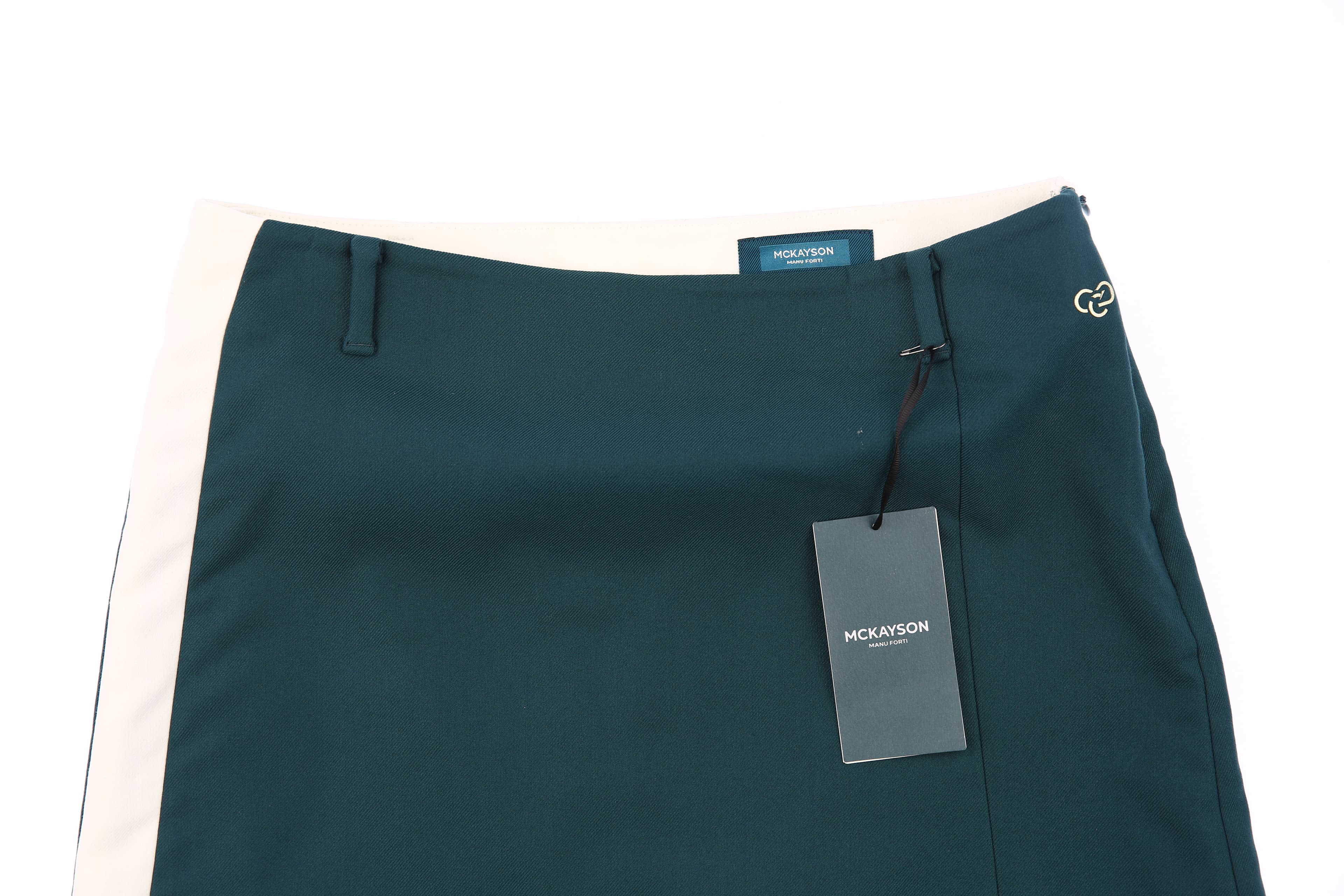 [새상품 ] 밑단 라인 포인트 랩스커트