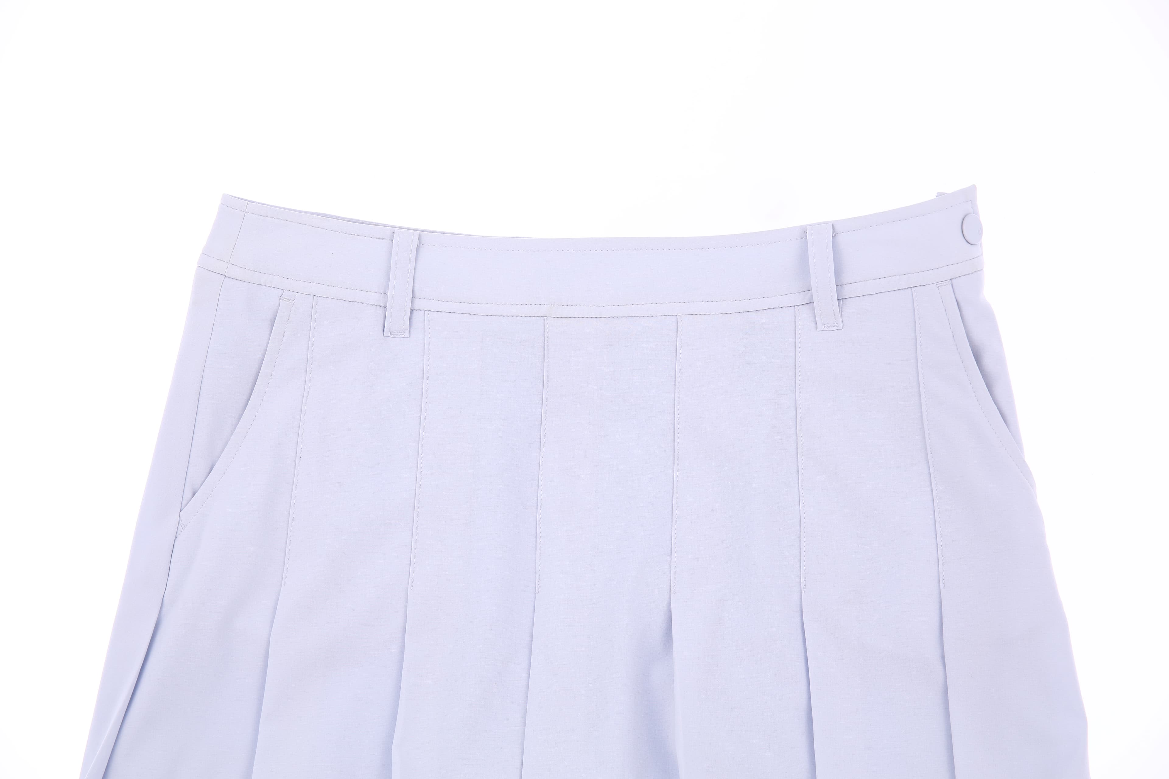  플리츠 로고 큐롯 스커트