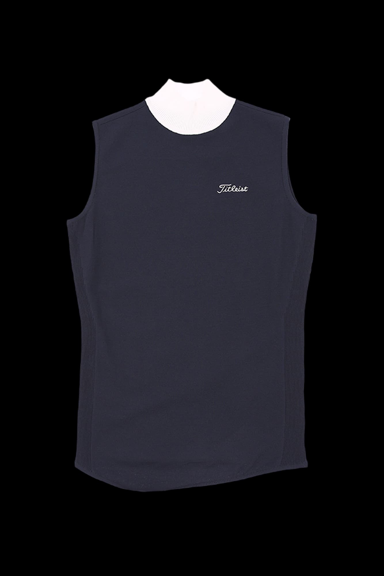 하이넥 민소매 티셔츠