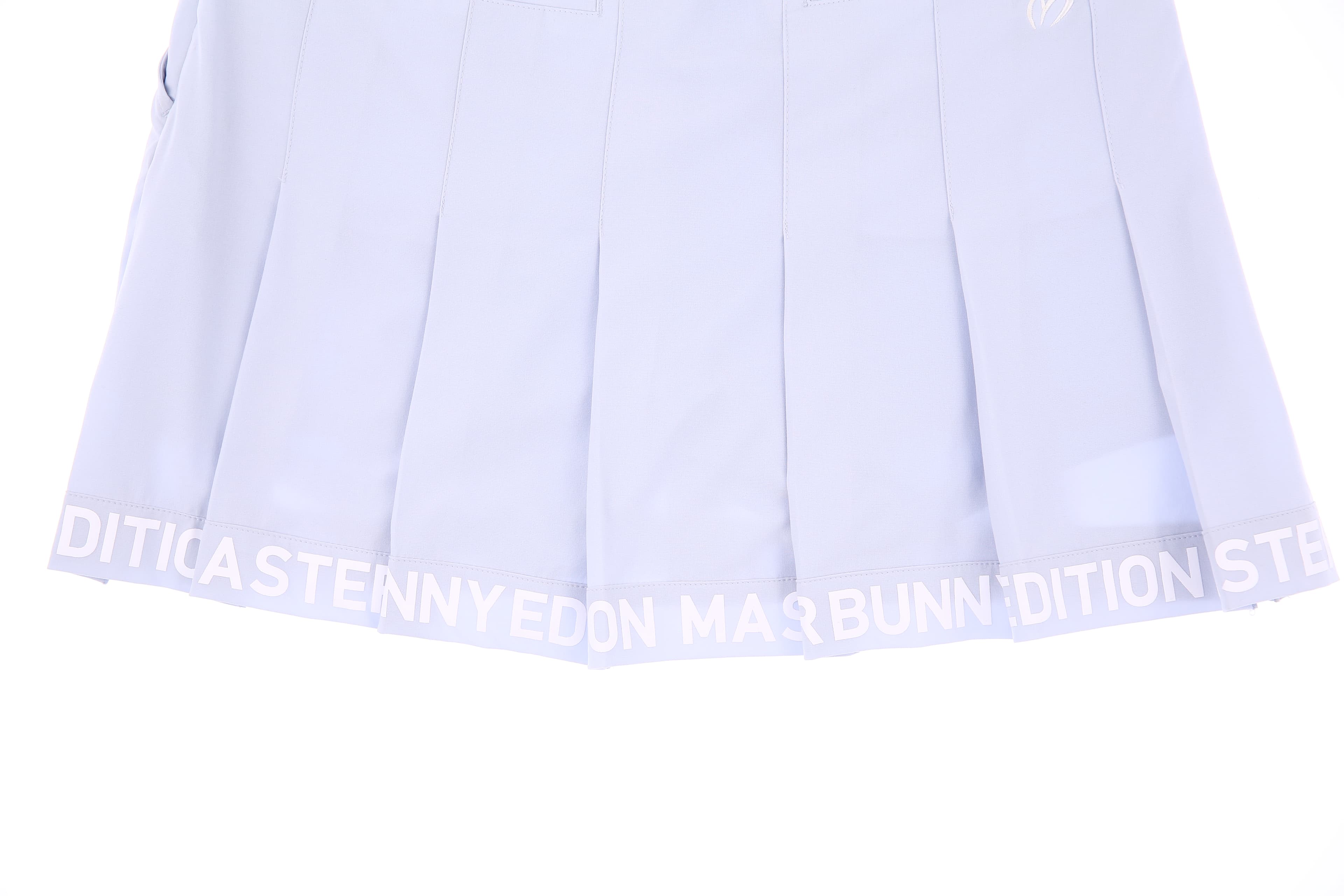  플리츠 로고 큐롯 스커트