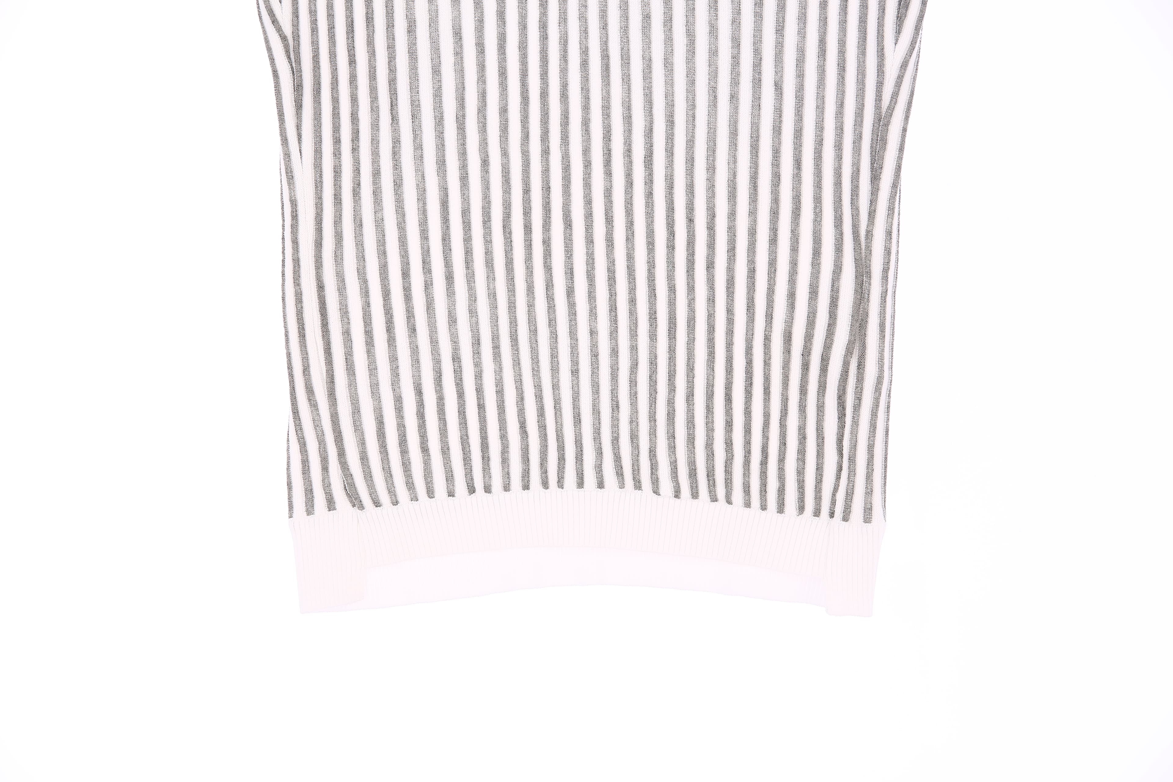 브이넥 스트라이프 니트 베스트