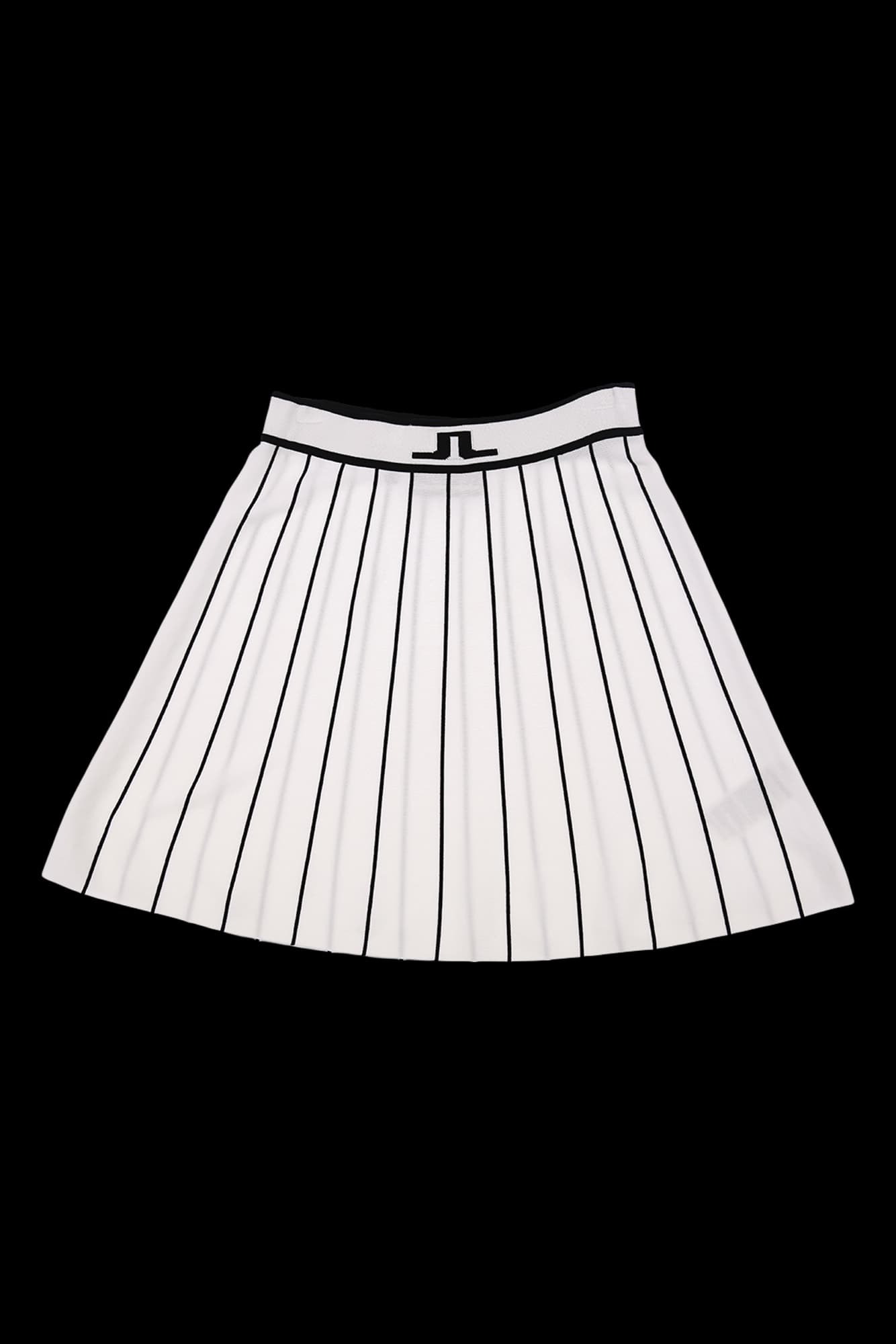 스트라이프 니트 스커트