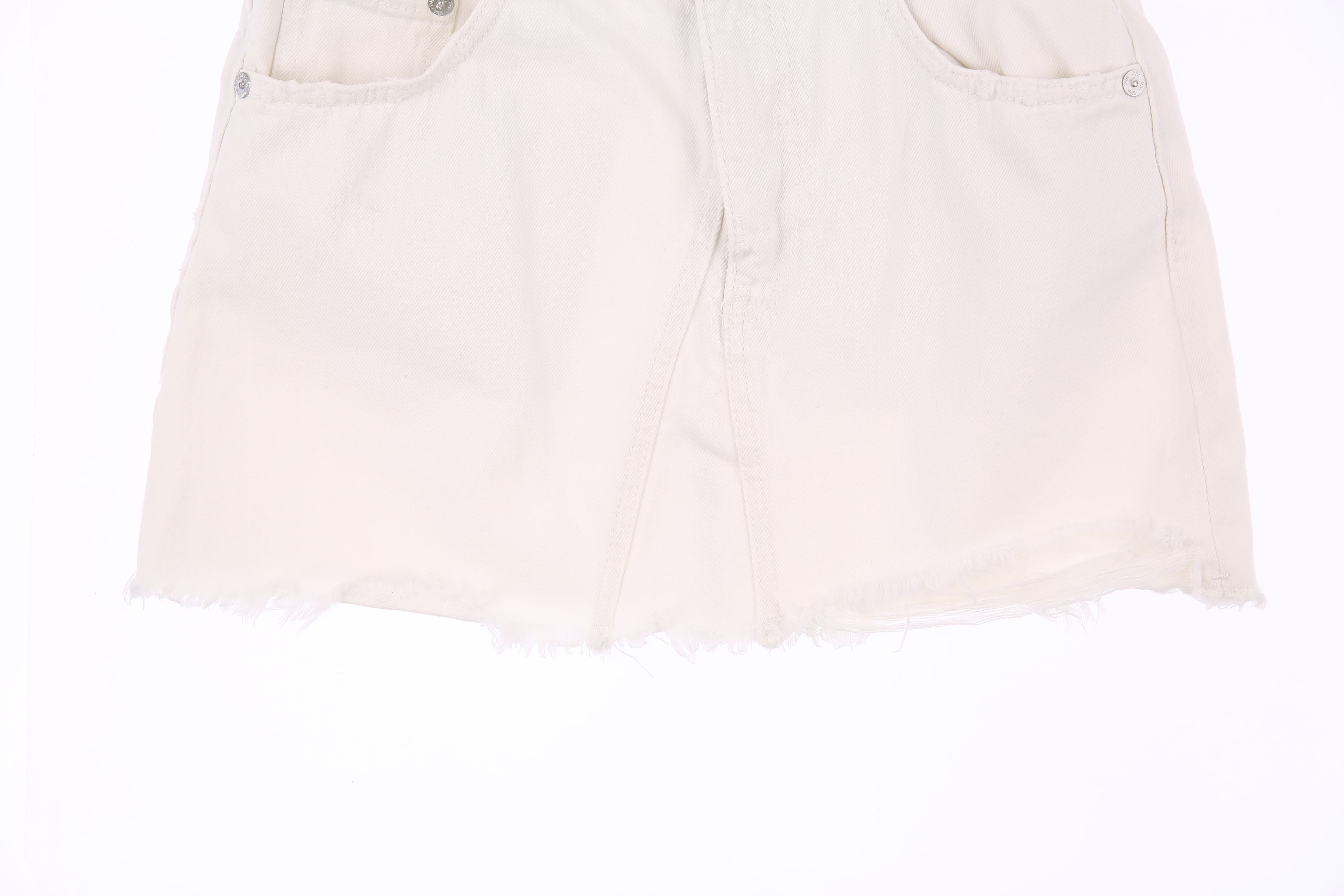 데미지 코튼 스커트