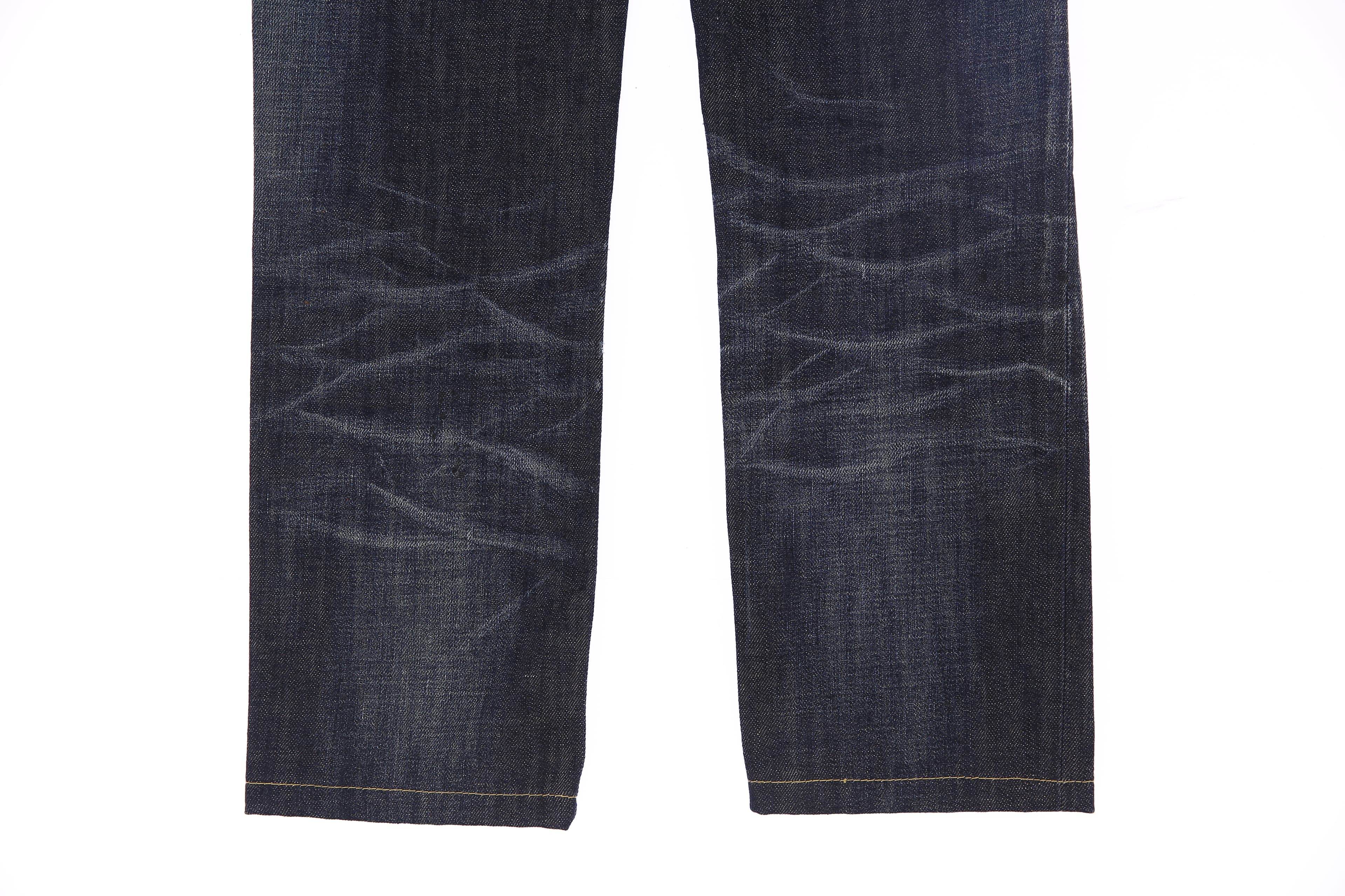 워싱 프린팅 데미지 청바지