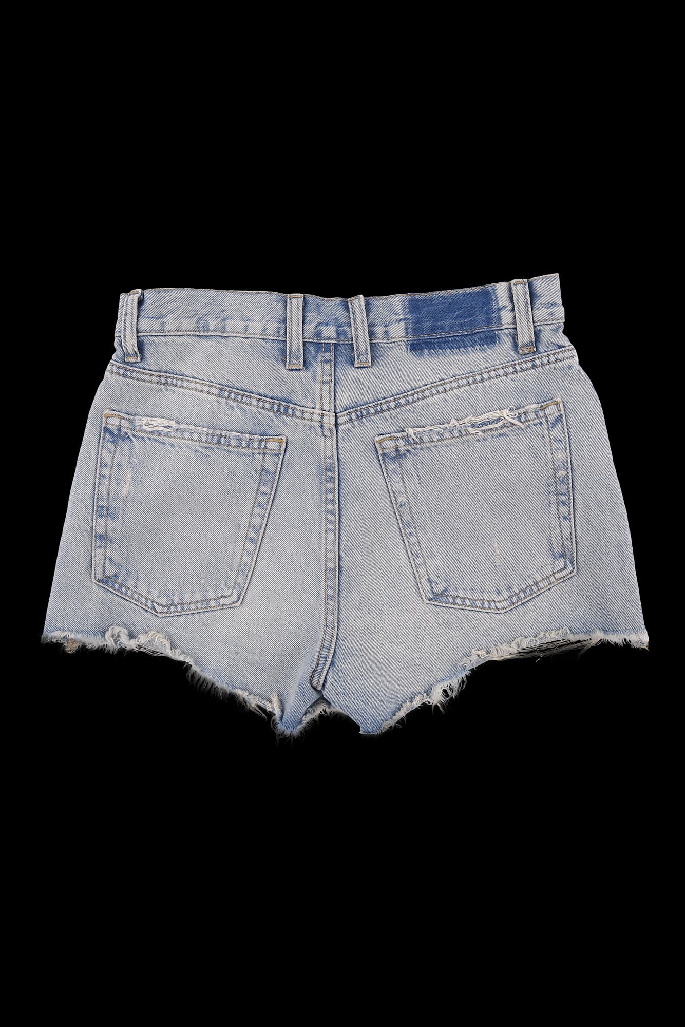 데미지 워싱 숏 데님 스커트