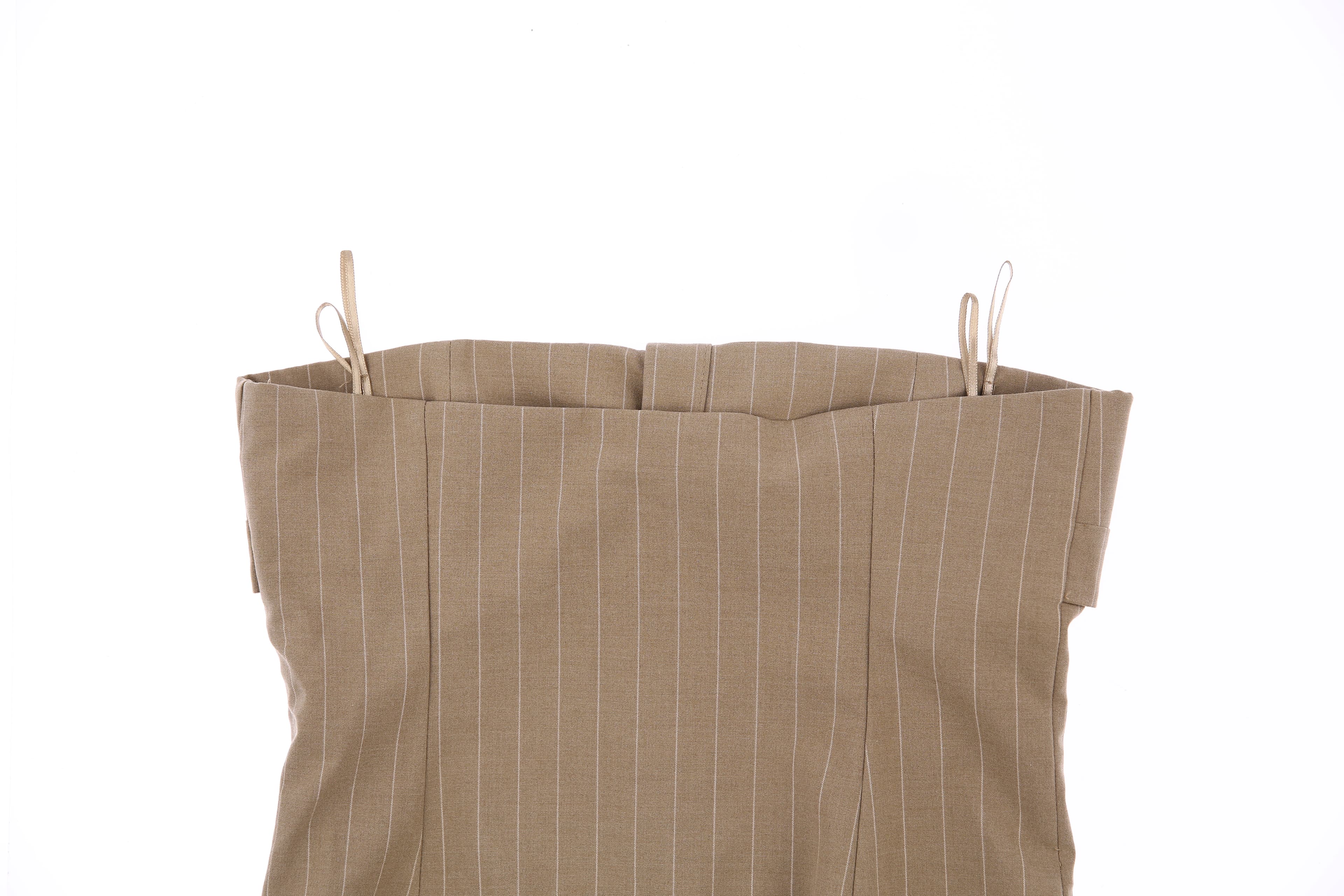 스트라이프 오프숄더 탑