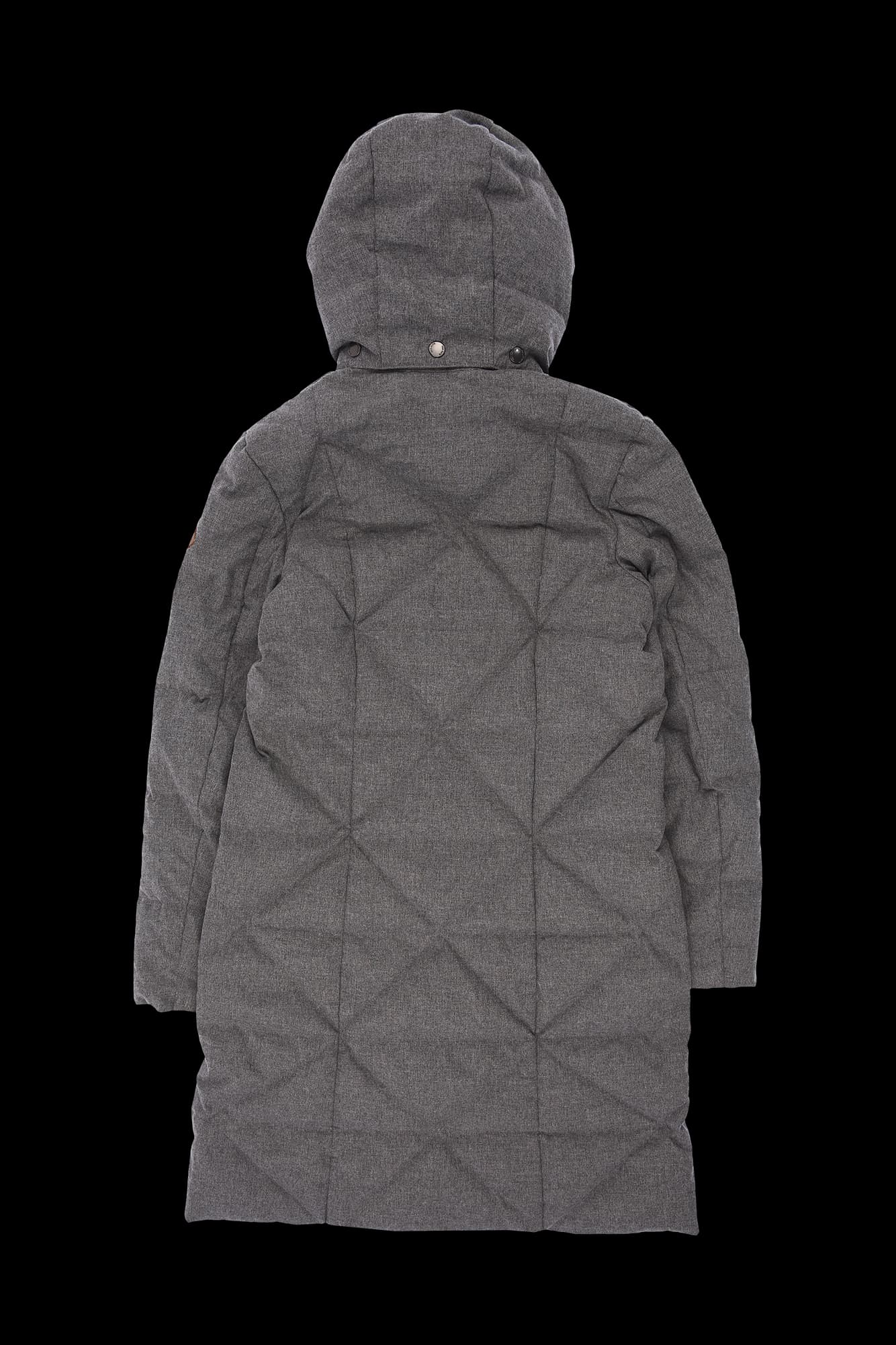 [남성] 구스다운 배색 후드 패딩