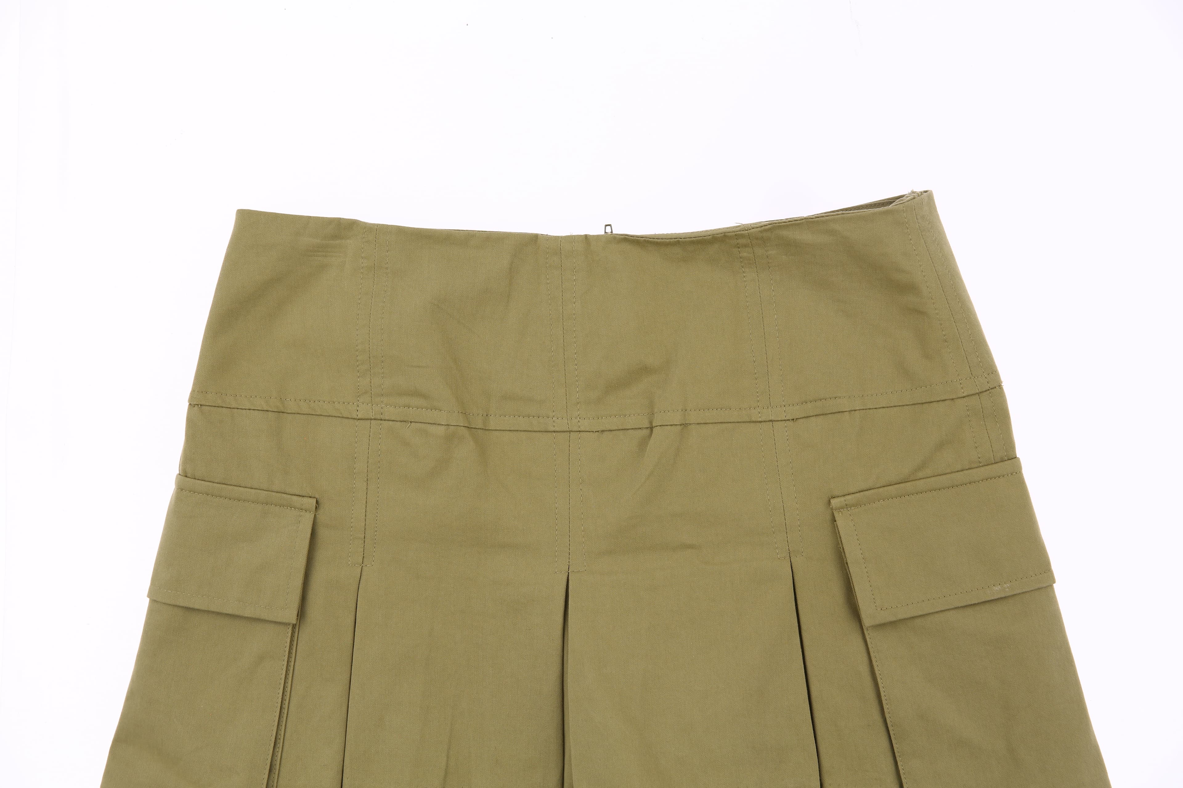 아웃포켓 플리츠 스커트