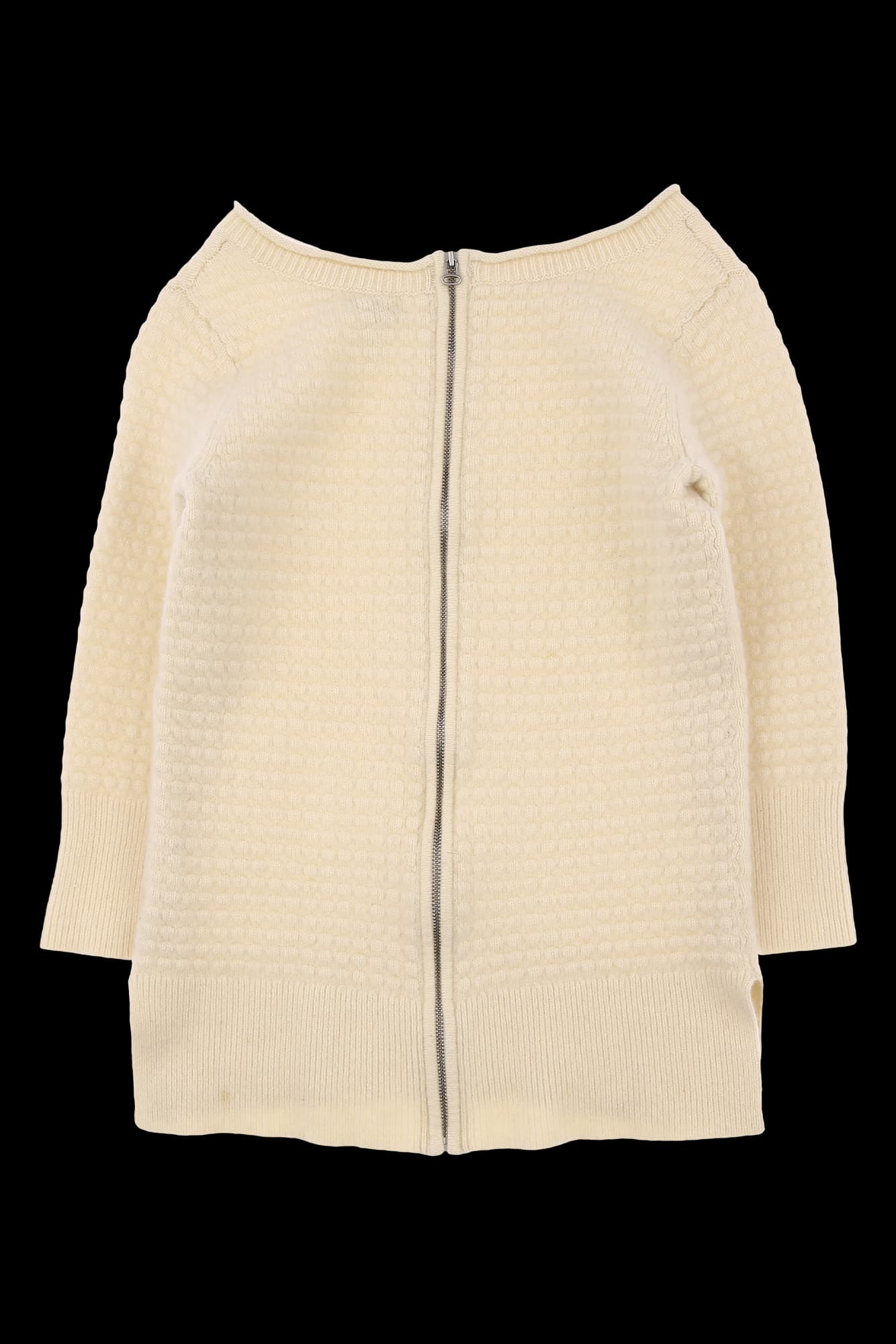 보트넥  7부 니트 