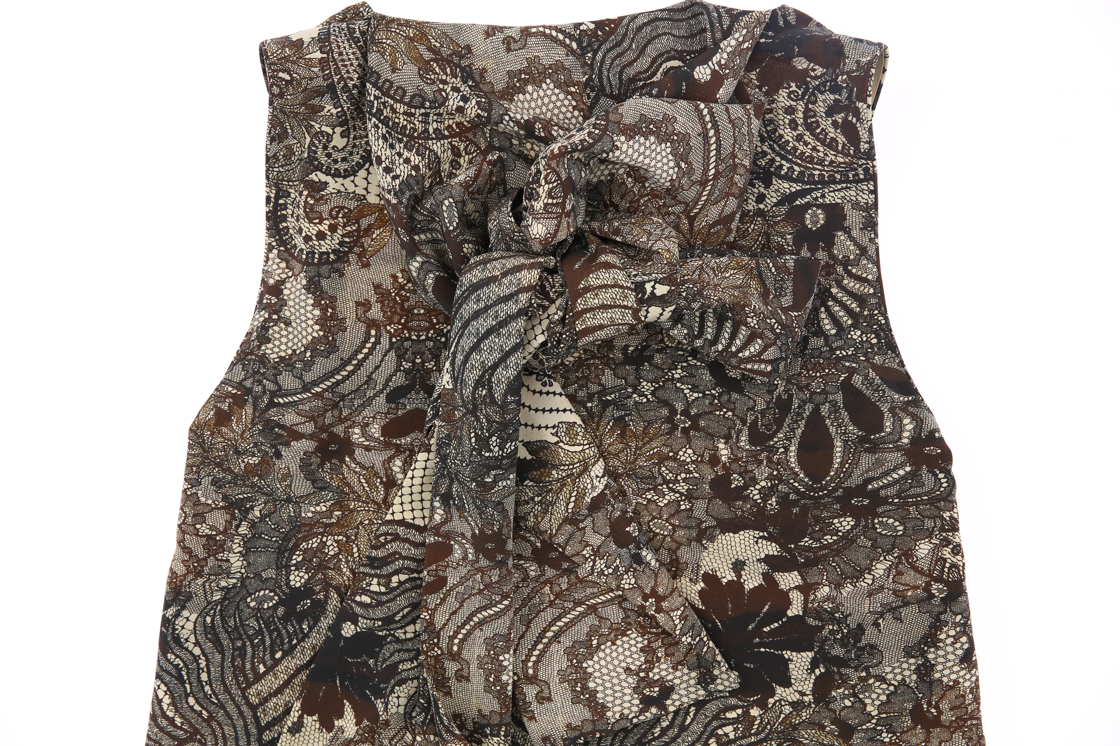 타이 패턴 원피스