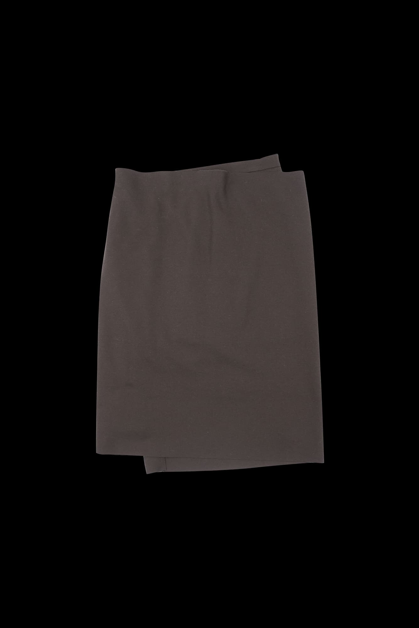 컷팅 랩 모직 스커트