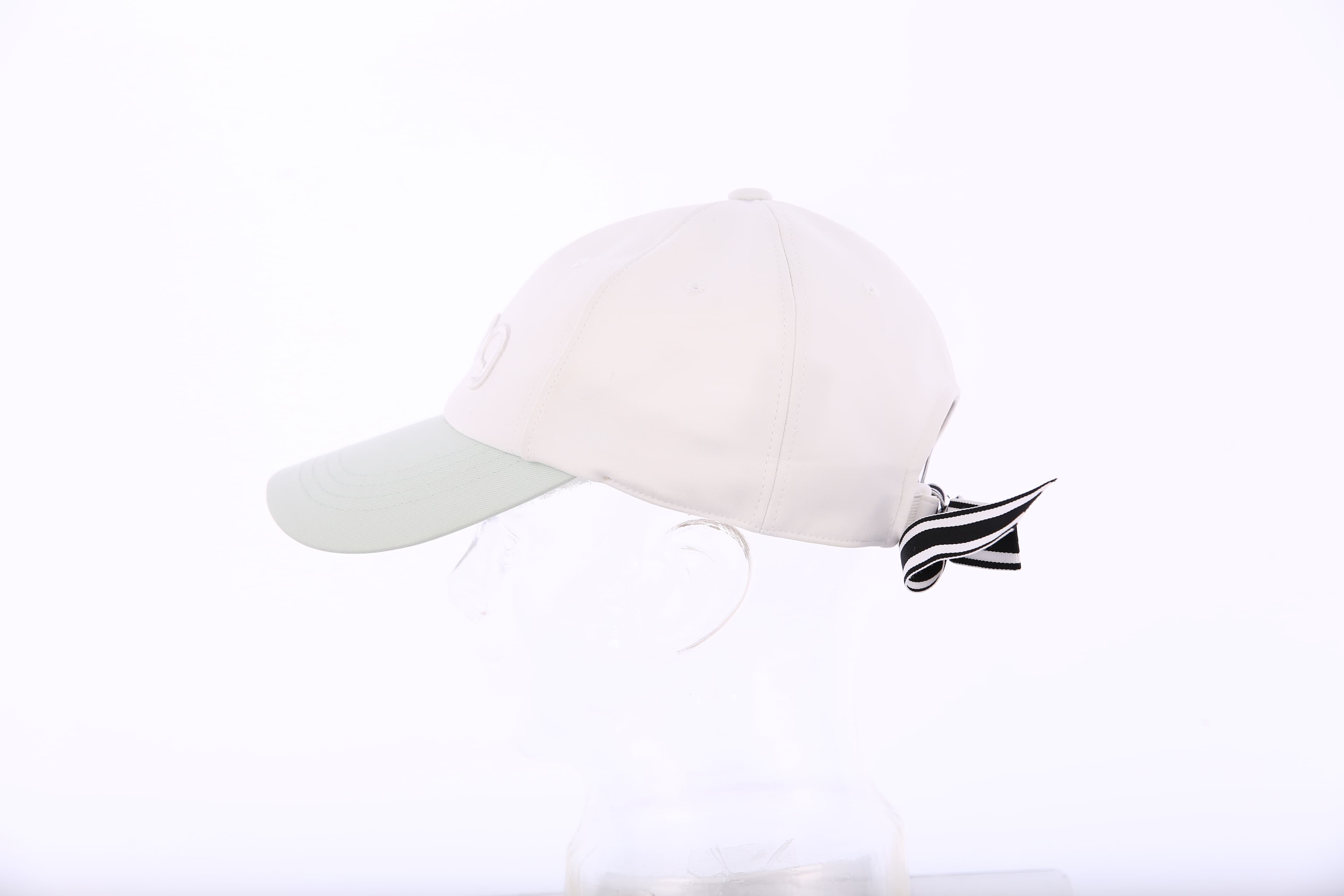 여성 뒷면 리본끈 캡 모자