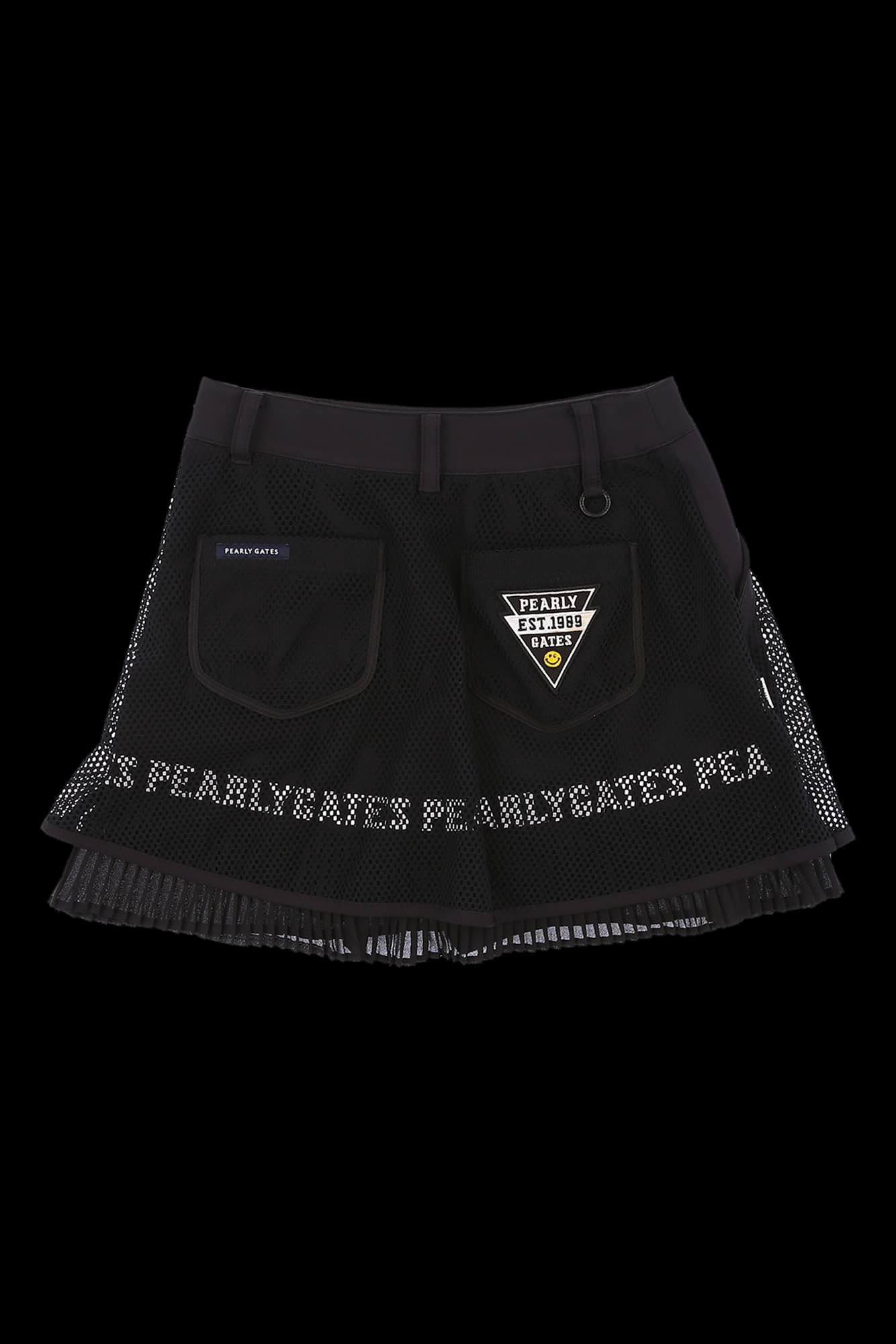 매쉬 플리츠 큐롯 스커트