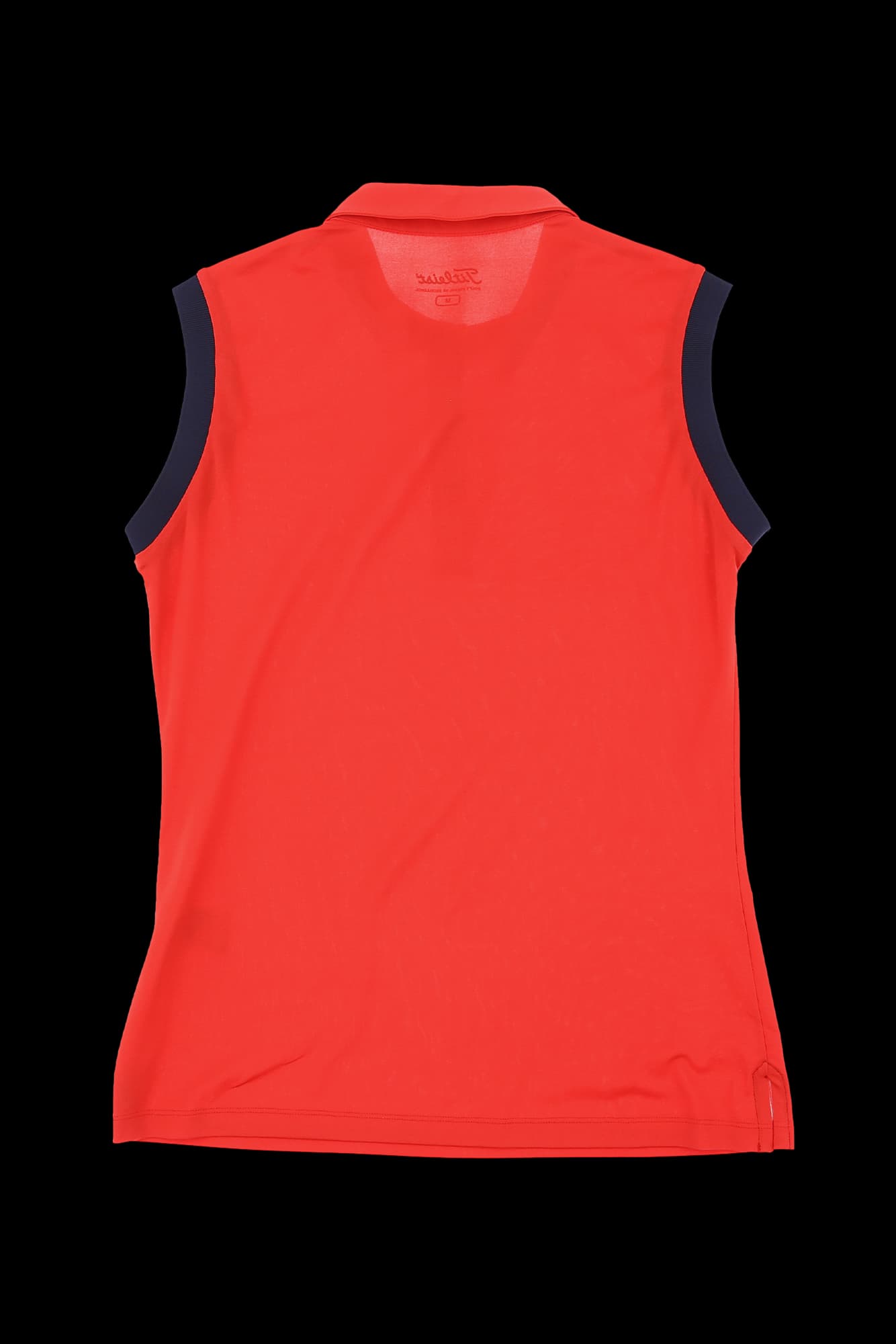 배색소매 카라 슬리브리스