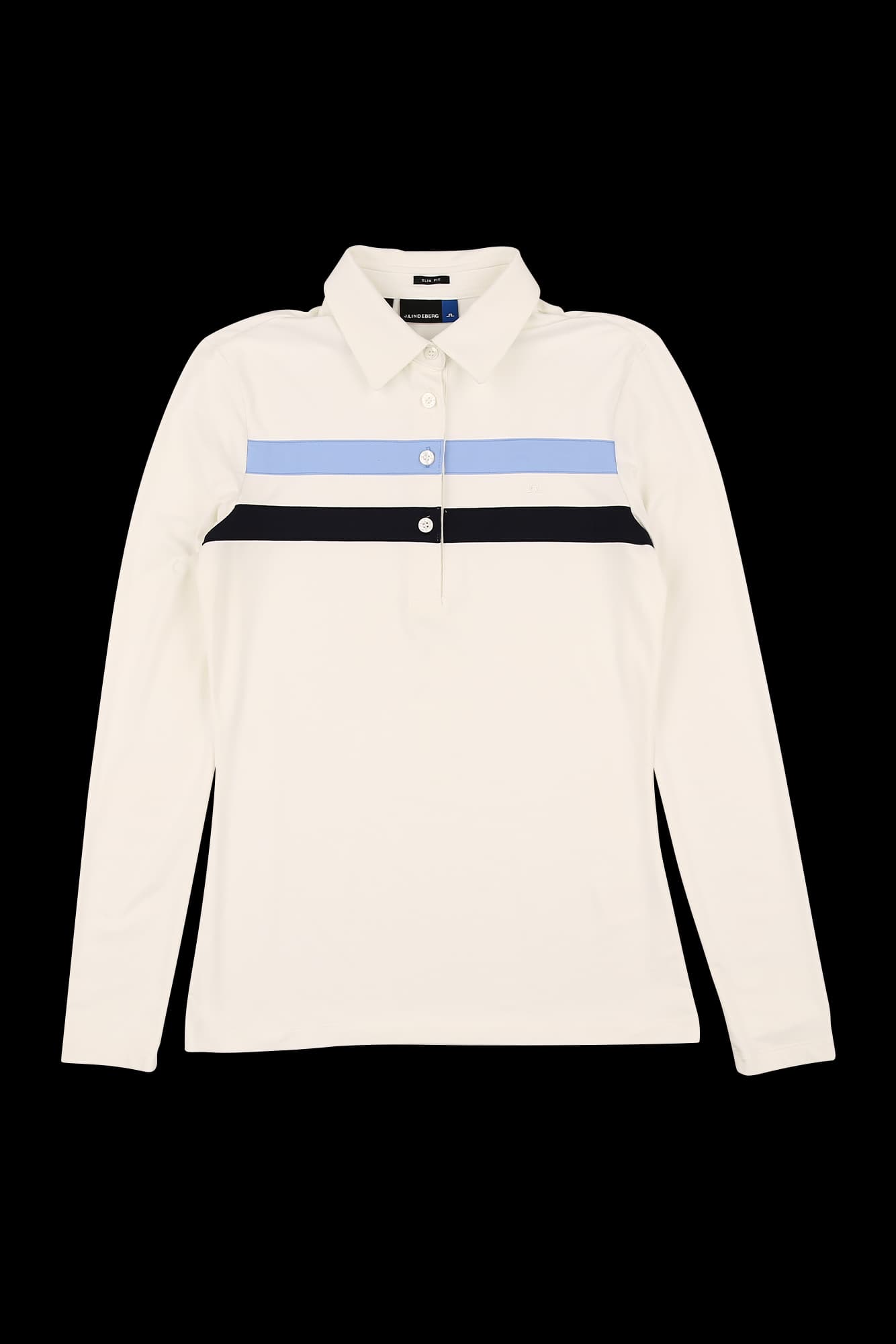 슬림 핏 카라 긴팔 티셔츠