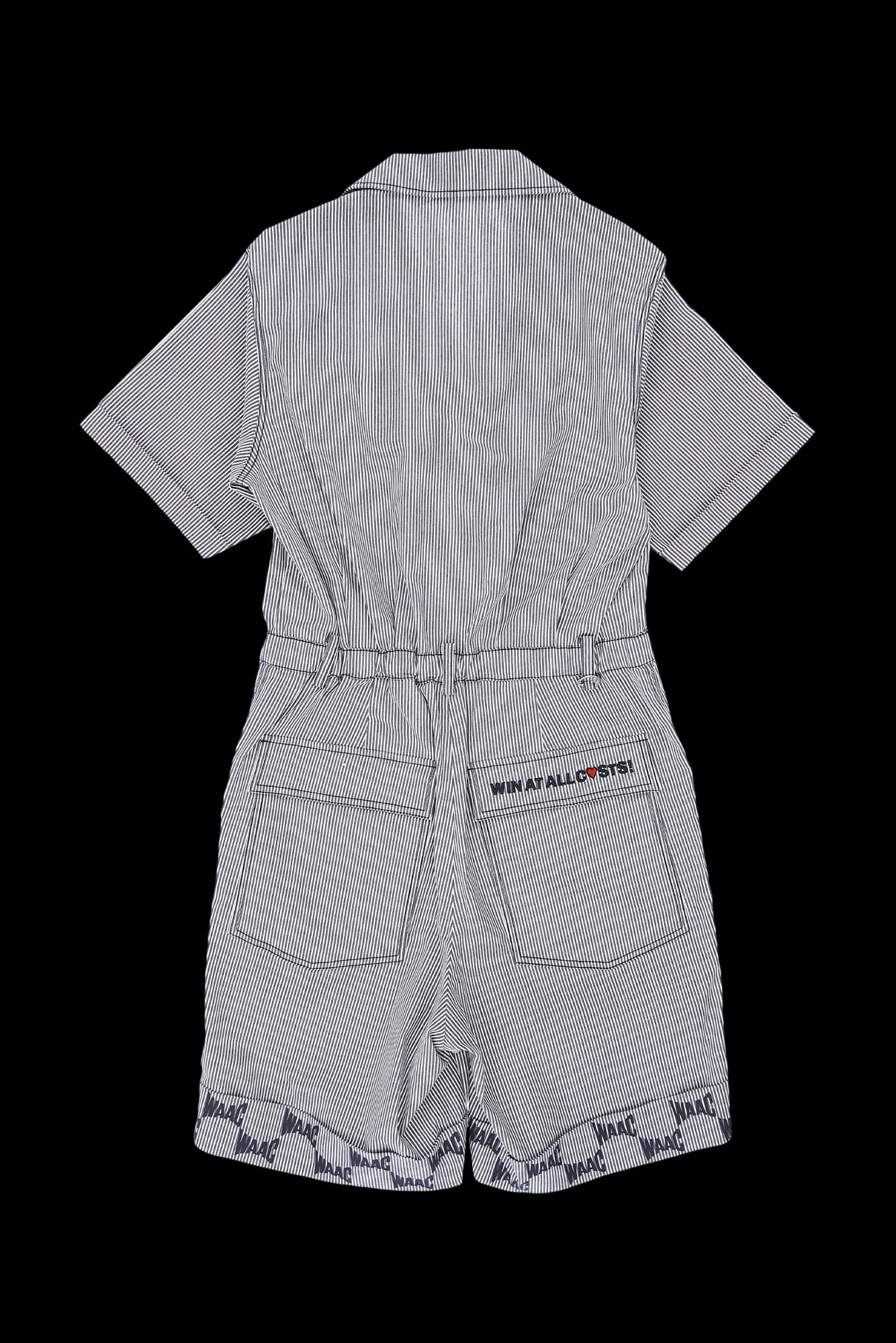 스트라이프 점프수트